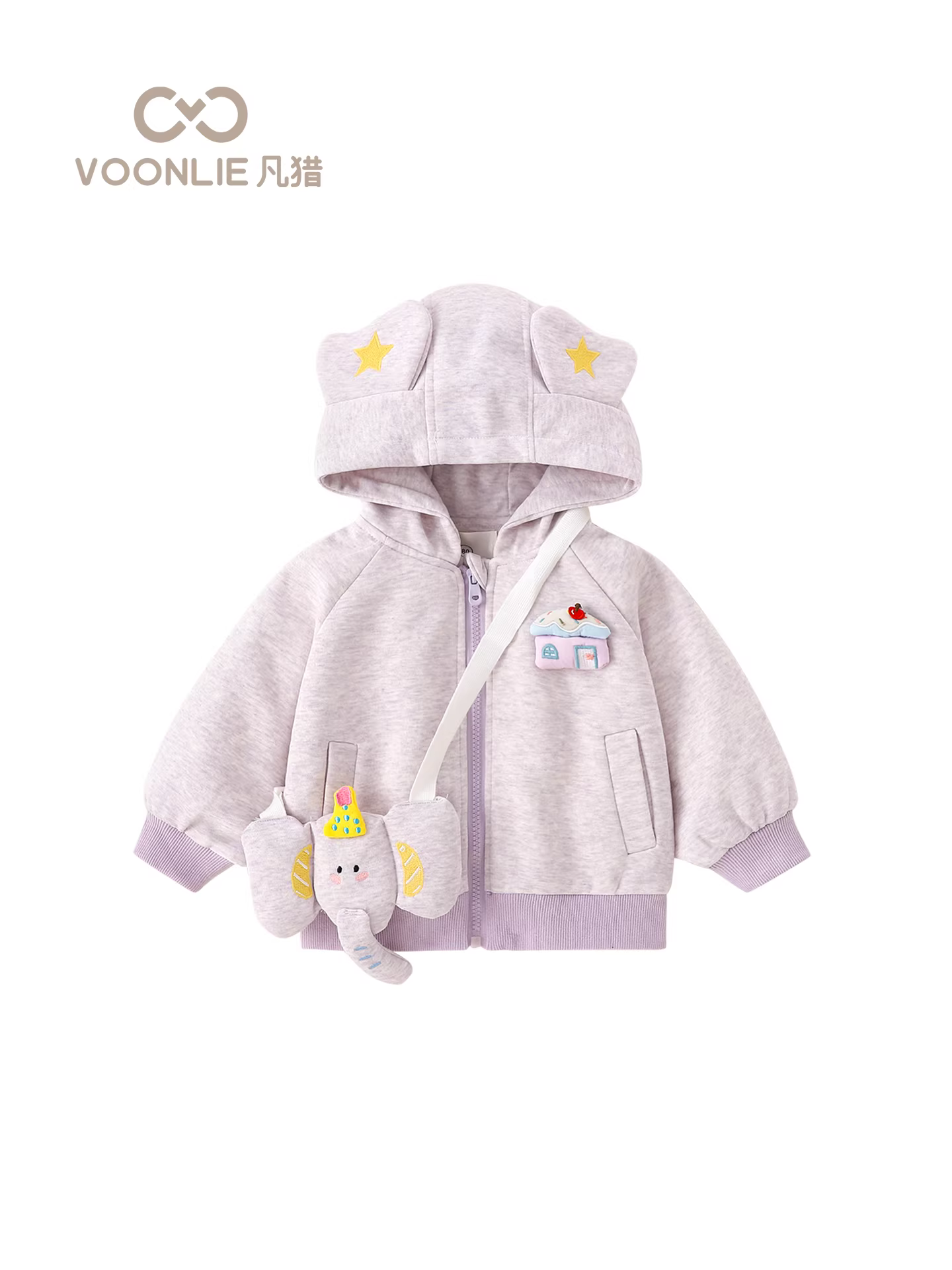 Áo khoác ngoài mùa thu cho bé gái 2025 kiểu mới thời trang công chúa nhỏ áo khoác có mũ cho bé mùa xuân & thu