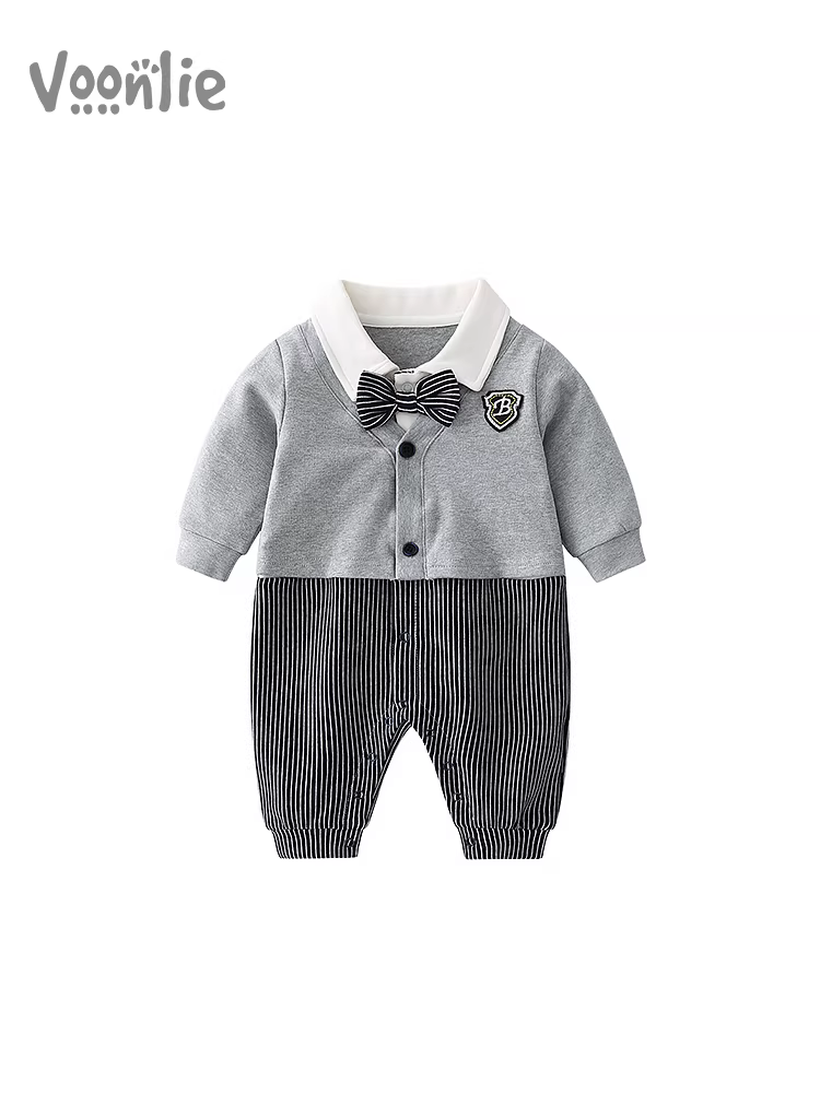 Quần áo trẻ em Fanhle trang phục mùa thu cho bé trai, trang phục trang trọng cho bé một tuổi, trang phục dự tiệc sinh nhật, lễ kỷ niệm 100 ngày, trang phục trăng tròn.