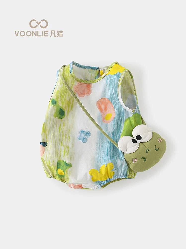 Bộ liền thân mùa hè cho bé sơ sinh, quần áo bé gái, bộ liền thân cho bé đủ tháng trăm ngày, bộ liền thân mùa hè siêu dễ thương