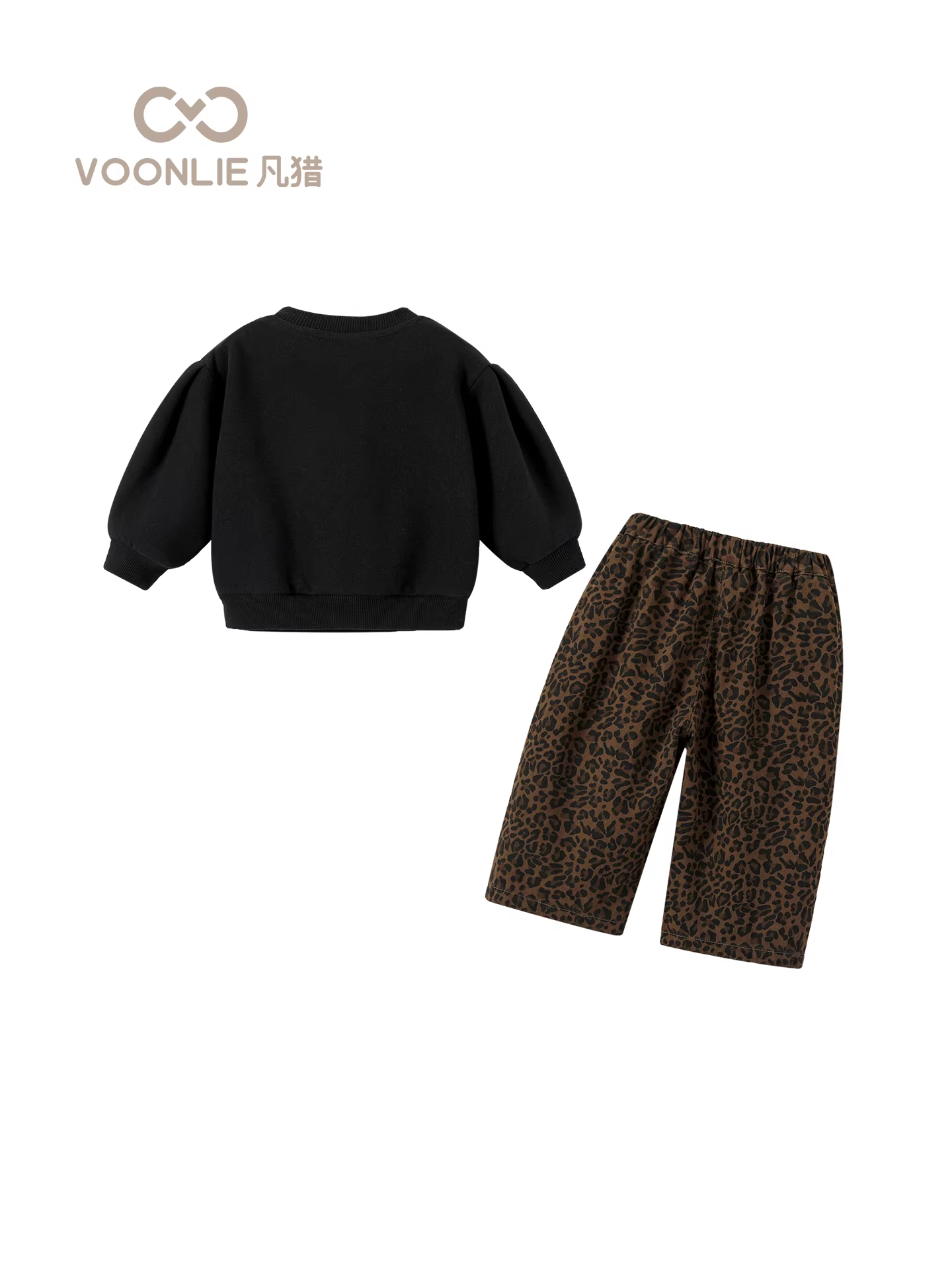 Bộ áo sweatshirt bé gái thu đông 2025 kiểu dáng mới thời trang, quần áo bé gái nhỏ, bộ hai mảnh xuân thu