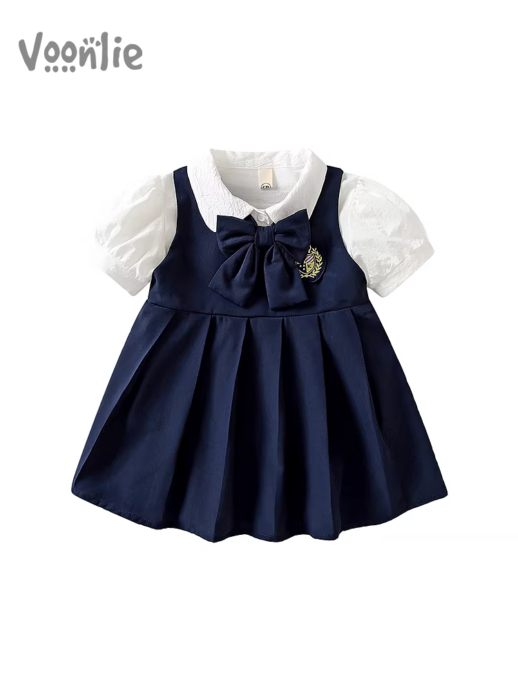 Váy bé gái Fanhai Váy công chúa thời trang mùa hè cho trẻ em Váy công chúa cho bé một tuổi Váy trang trọng phong cách trường học Váy mùa hè