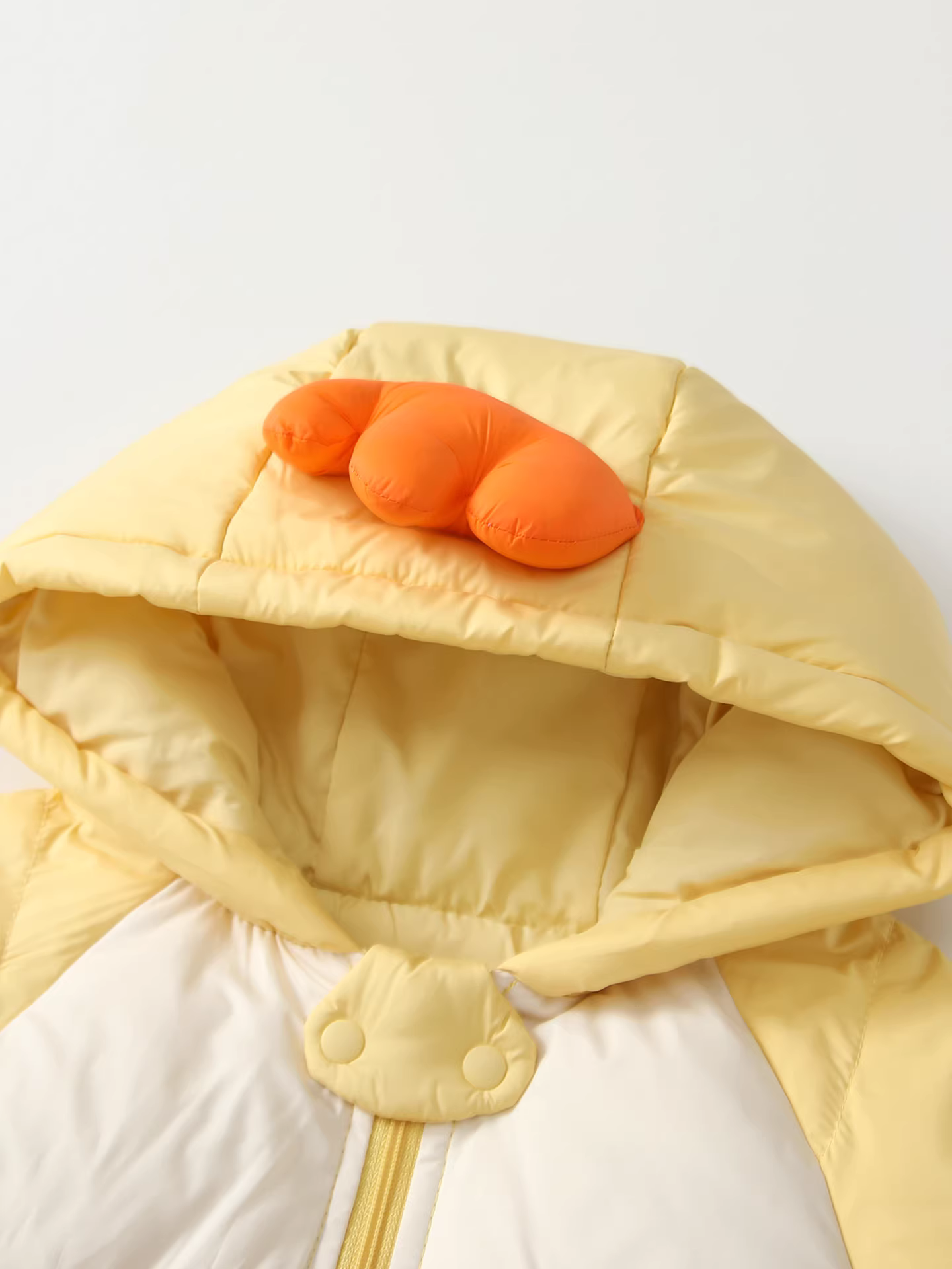 Áo khoác lông vũ cho bé gái Áo khoác mùa đông Áo khoác ngoài sành điệu dành cho trẻ em màu trắng vịt xuống dày dặn ấm áp cho bé có mũ trùm đầu mùa đông