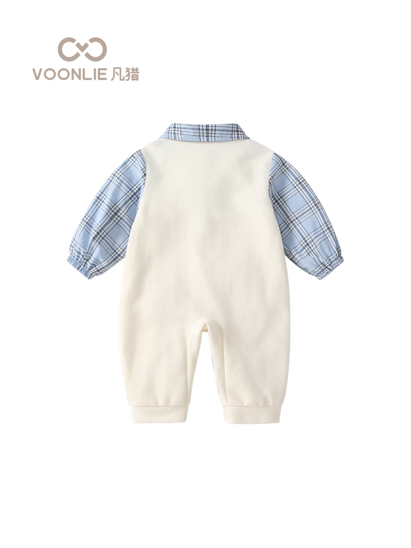 Quần áo trẻ em trang phục mùa thu bé trai sơ sinh áo liền quần trăng tròn trăm ngày đi chơi quý ông một tuổi áo liền quần quần áo bò mùa xuân và mùa thu