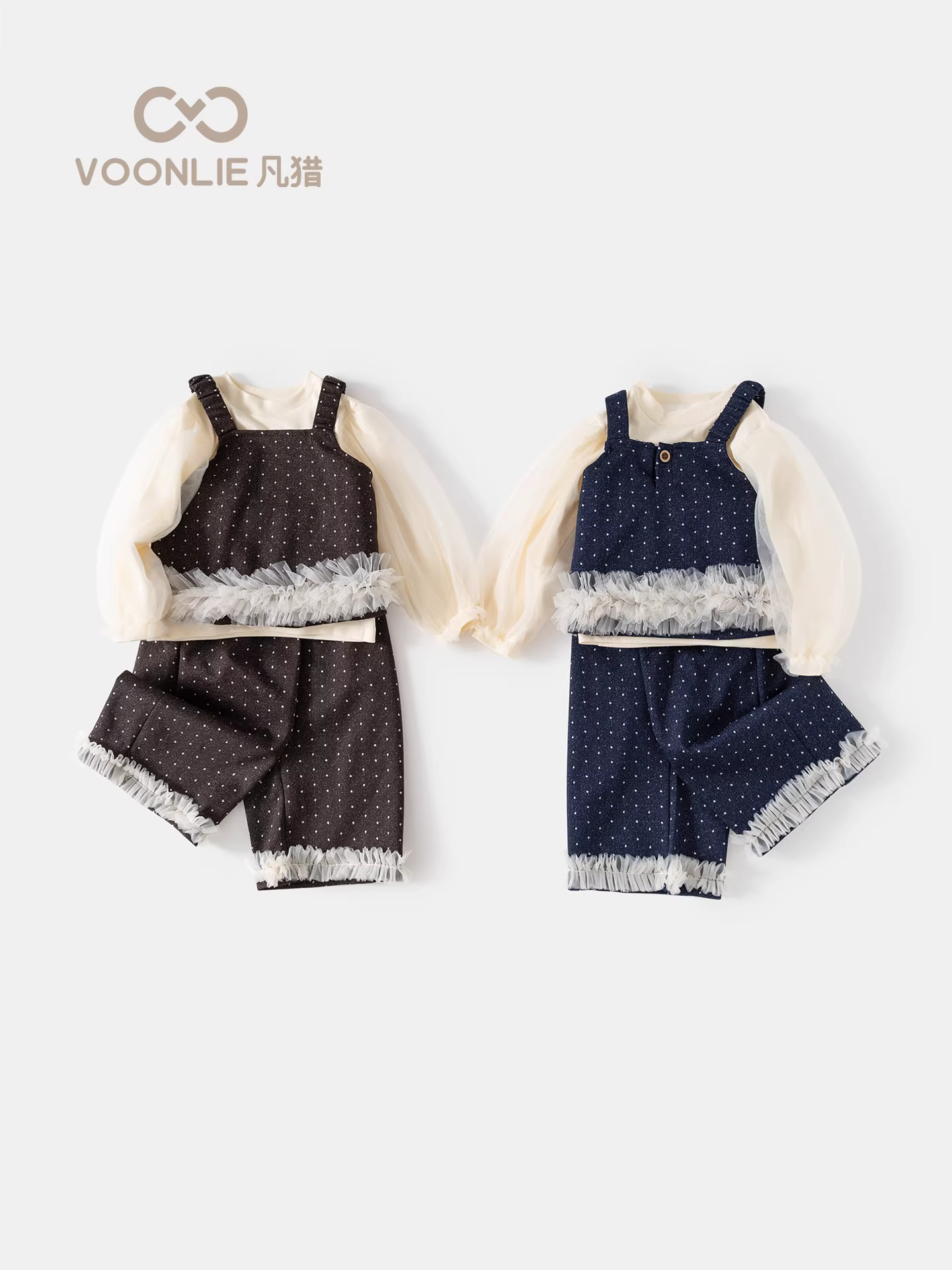 Bộ trang phục bé gái thu đông 2025, thời trang trẻ em mới, quần áo trẻ nhỏ hợp xu hướng, bộ ba món chất liệu denim cho bé, thời trang xuân thu