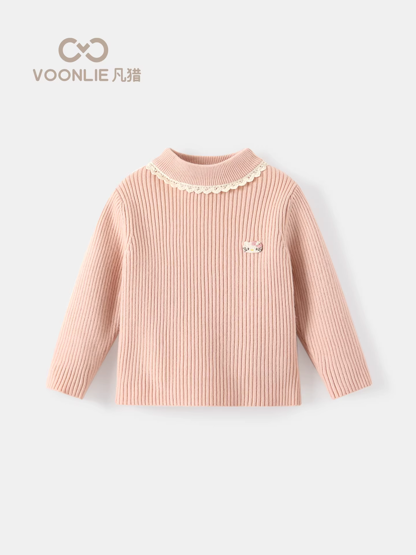 Áo len nữ Fanhle Thu Đông 2025 Mẫu mới Thời trang Áo len dệt kim cho bé gái Áo ấm mùa thu đông