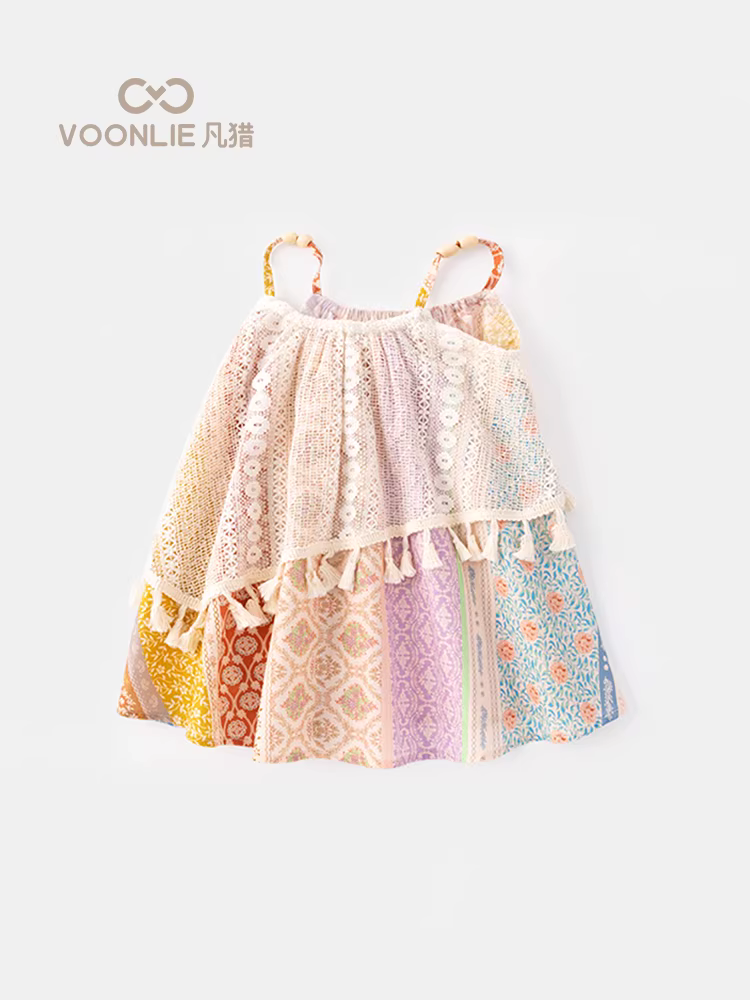 Váy bé gái Fanhle mùa hè 2025, mẫu mới thời trang, váy công chúa trẻ em, váy dây bé gái mùa hè