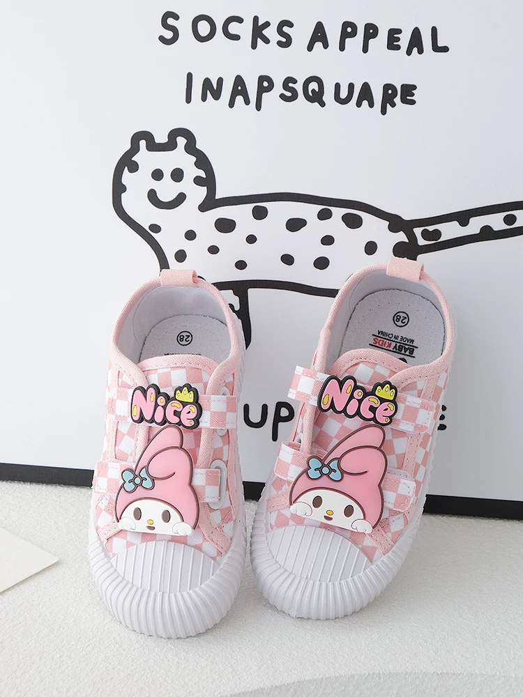 Giày đi trong nhà mẫu giáo có đế mềm Velcro, giày trẻ em, giày thể thao, giày thể thao thoáng khí cho bé gái, giày vải cho bé