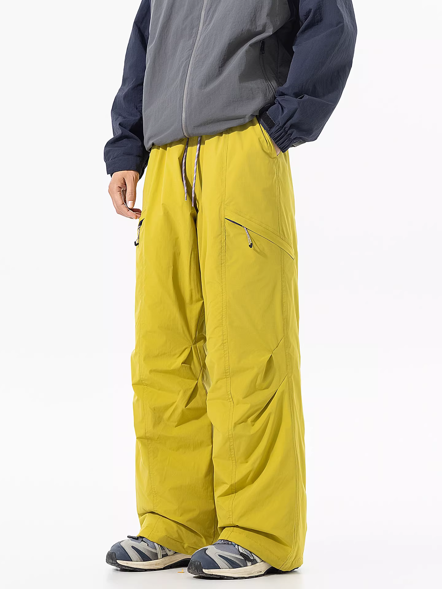 Quần trượt tuyết giữ ấm chống lạnh 90% lông vũ, kiểu dáng năng động ngoài trời của Wukong dành cho nam, quần dài giữ ấm chống thấm nước, kiểu dáng thời thượng mùa đông.