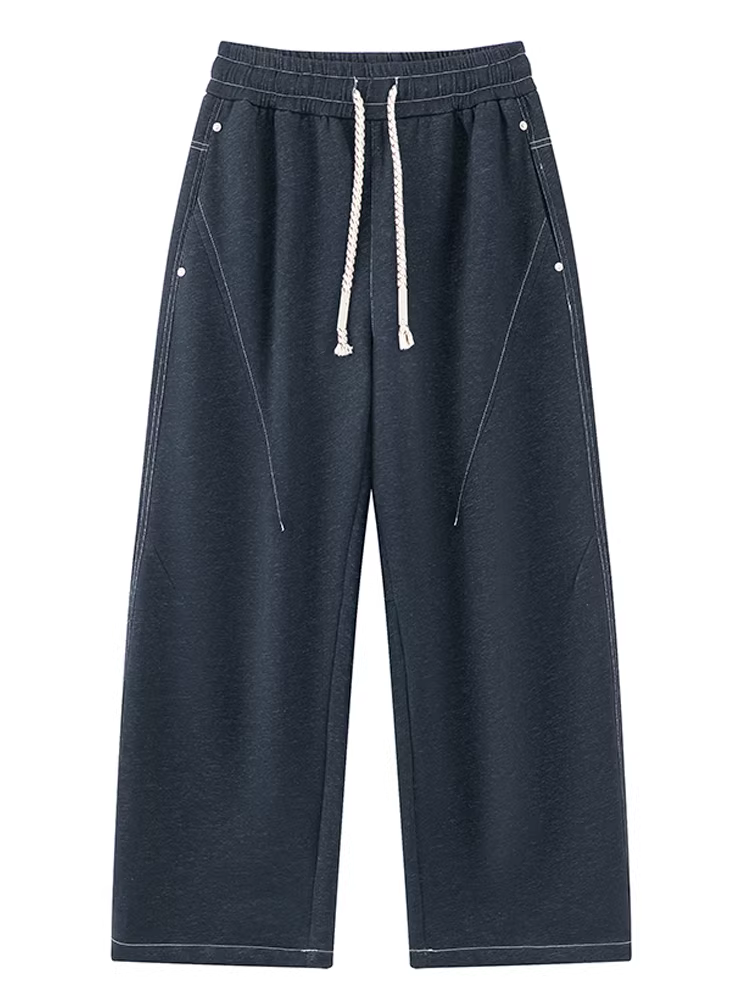 Ngộ Không có sẵn quần âu nam ống đứng phong cách retro phối màu thời thượng, quần ống rộng lưng thun dây rút thoải mái.