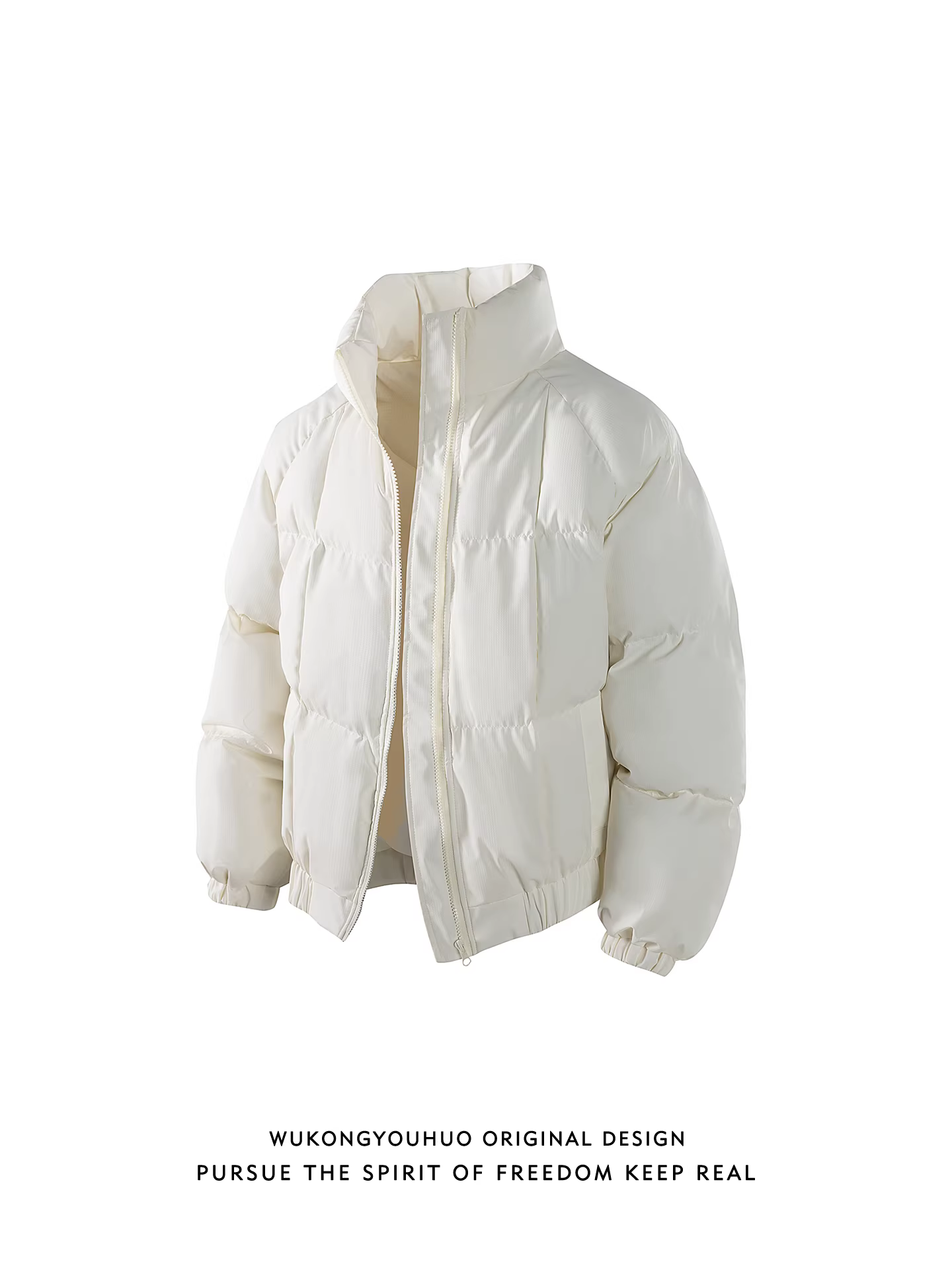 Wukong có sẵn áo khoác cotton cổ đứng dày dặn, thời thượng, cao cấp mùa đông dành cho nam, kiểu dáng rộng rãi phong cách Mỹ, áo khoác cotton ấm áp dành cho cặp đôi.