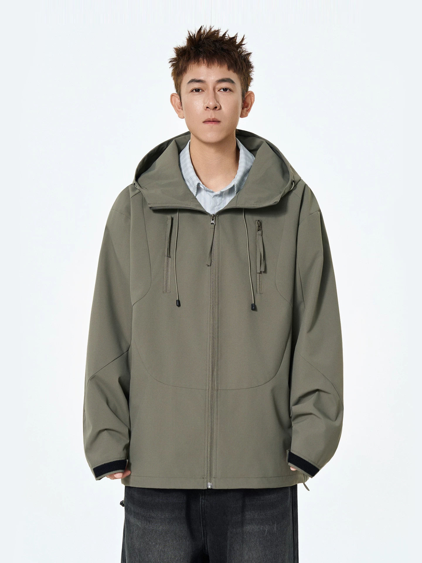 Wukong có sẵn áo khoác thể thao ngoài trời kiểu Mỹ, áo khoác có mũ dành cho nam, thời trang, đa năng, áo khoác cặp đôi.