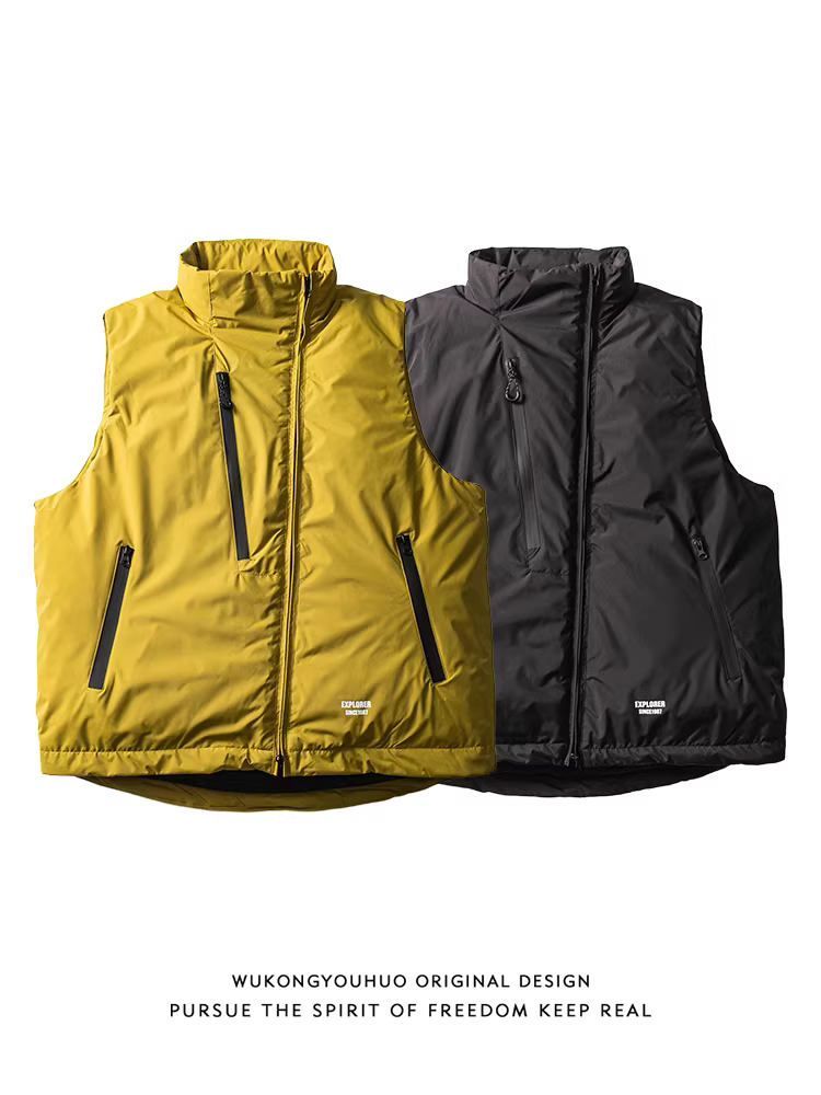 Wukong có sẵn áo khoác phao mùa đông kiểu núi cổ điển dành cho nam, thương hiệu thời thượng, 90% lông vịt trắng, áo khoác phao ấm áp.