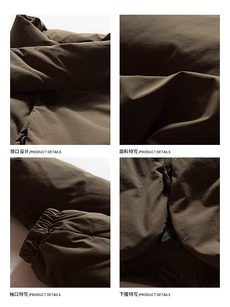 Wukong có sẵn áo khoác phao cổ đứng mùa đông thời thượng, chất liệu 90% lông vũ trắng, dành cho nam, kiểu dáng rộng rãi, phong cách cặp đôi, chống lạnh, ấm áp, đa năng.