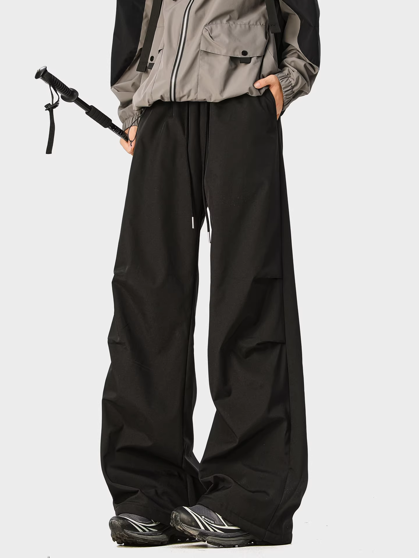 Wukong có sẵn quần dài kiểu lính dù mùa đông, chất liệu nỉ dày dặn, xếp ly, dáng thẳng, dành cho nam, thương hiệu thời thượng, kiểu dáng rộng rãi, ấm áp, thoải mái.