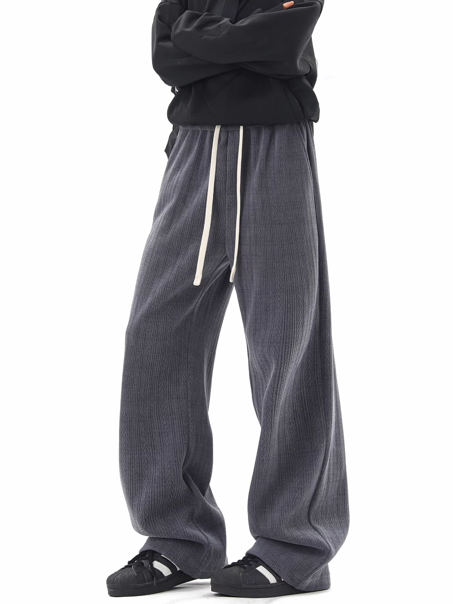 Wukong có sẵn quần âu nam chất liệu vải lúa mì, dáng thẳng, chất liệu mềm mại, phong cách giản dị, kiểu dáng retro thời thượng, rộng rãi, đa năng.