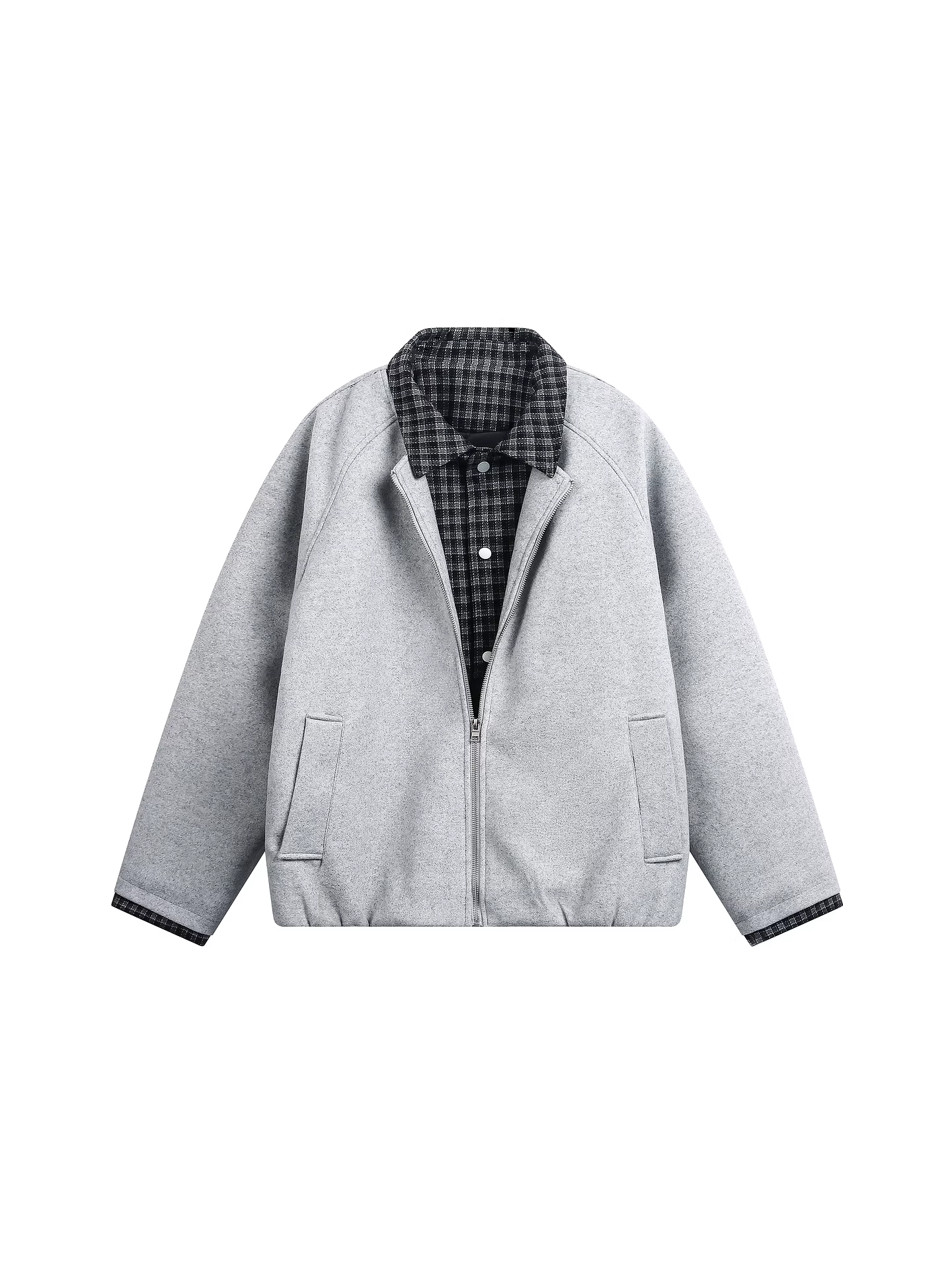 Wukong có sẵn áo khoác len dày giả hai lớp kiểu cổ điển dành cho nam và nữ, quần áo cotton đa năng, phong cách thường ngày dành cho các cặp đôi.