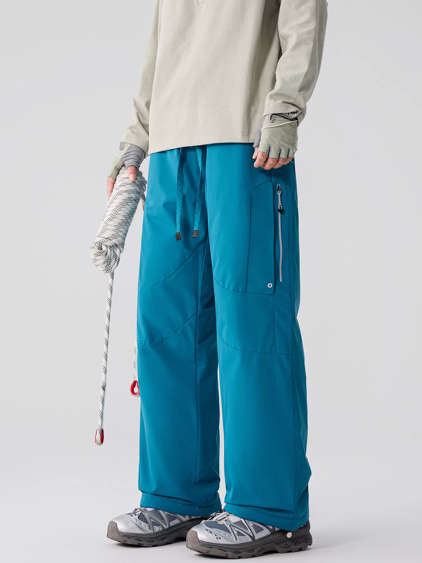 Ngộ Không có sẵn quần trượt tuyết ống thẳng thời trang thu đông dành cho nam, phong cách cổ điển, đa năng, thể thao, quần thường ngày.