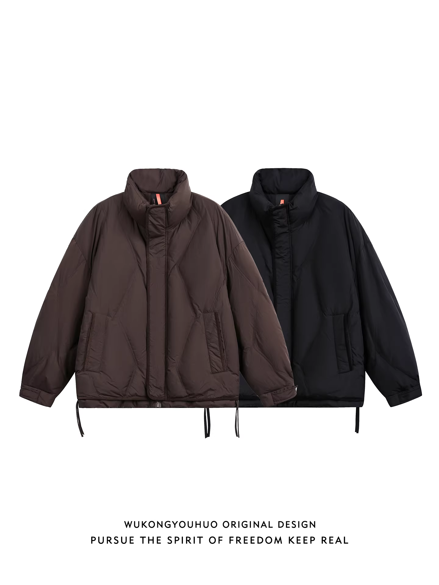 Wukong có sẵn áo khoác lông vũ trắng 90% giữ ấm cổ đứng mùa đông dành cho nam, kiểu dáng Mỹ, thương hiệu thời thượng, áo khoác đa năng chống lạnh dành cho cặp đôi.