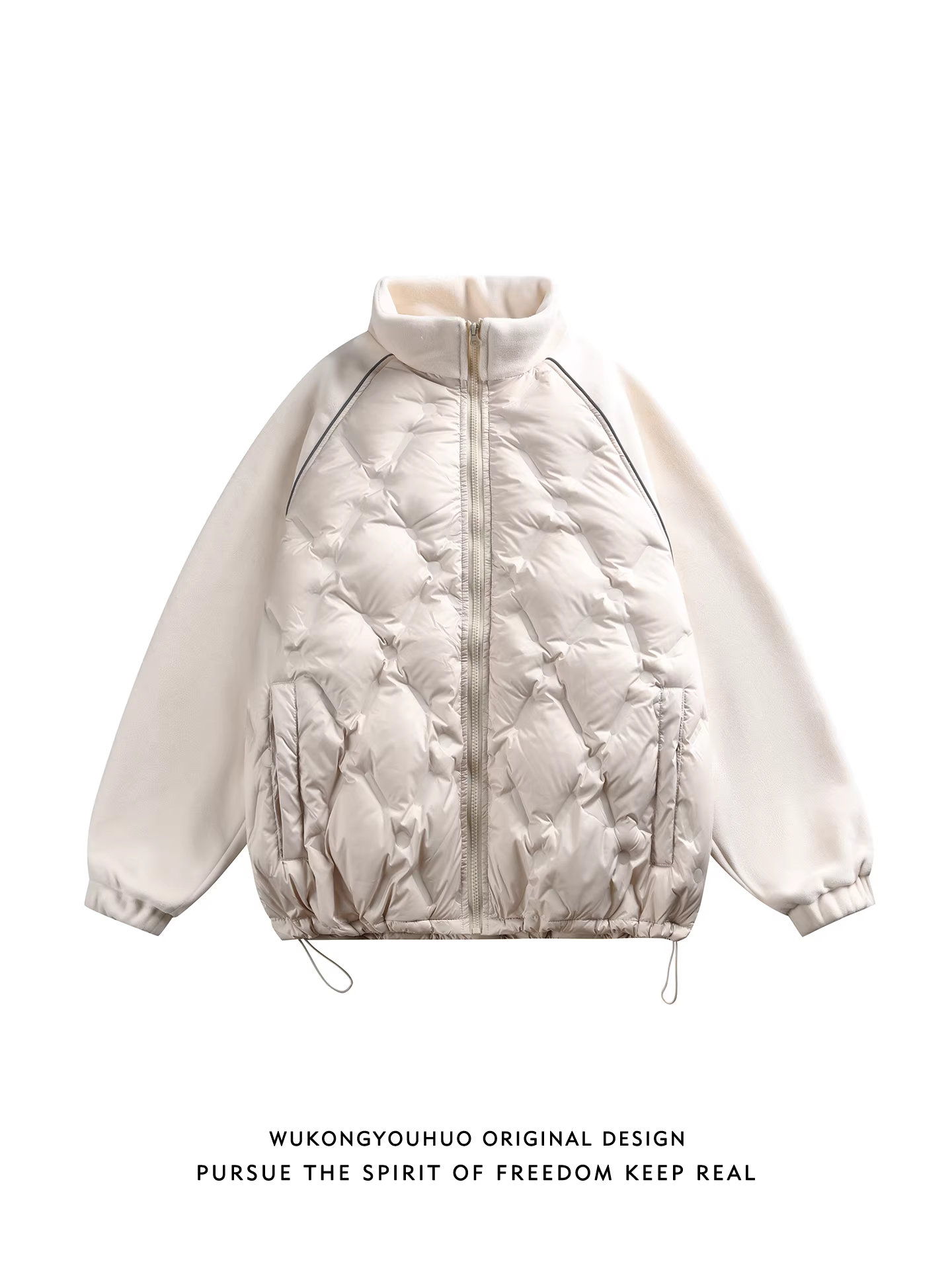 Wukong có sẵn áo khoác lông vũ phối màu cổ đứng mùa đông 90% lông vịt trắng dành cho nam, áo khoác giữ ấm đa năng chống lạnh thời trang dành cho cặp đôi.