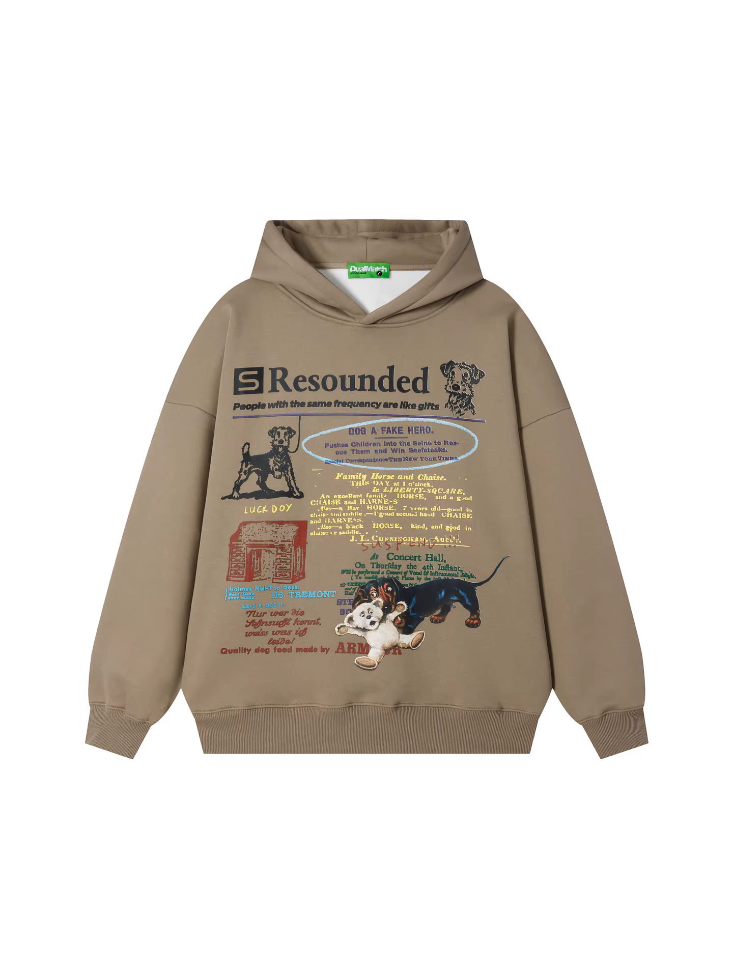 Wukong có sẵn áo hoodie nỉ in chữ phong cách Mỹ thời thượng dành cho nam và nữ, áo hoodie cặp đôi rộng rãi kiểu retro.