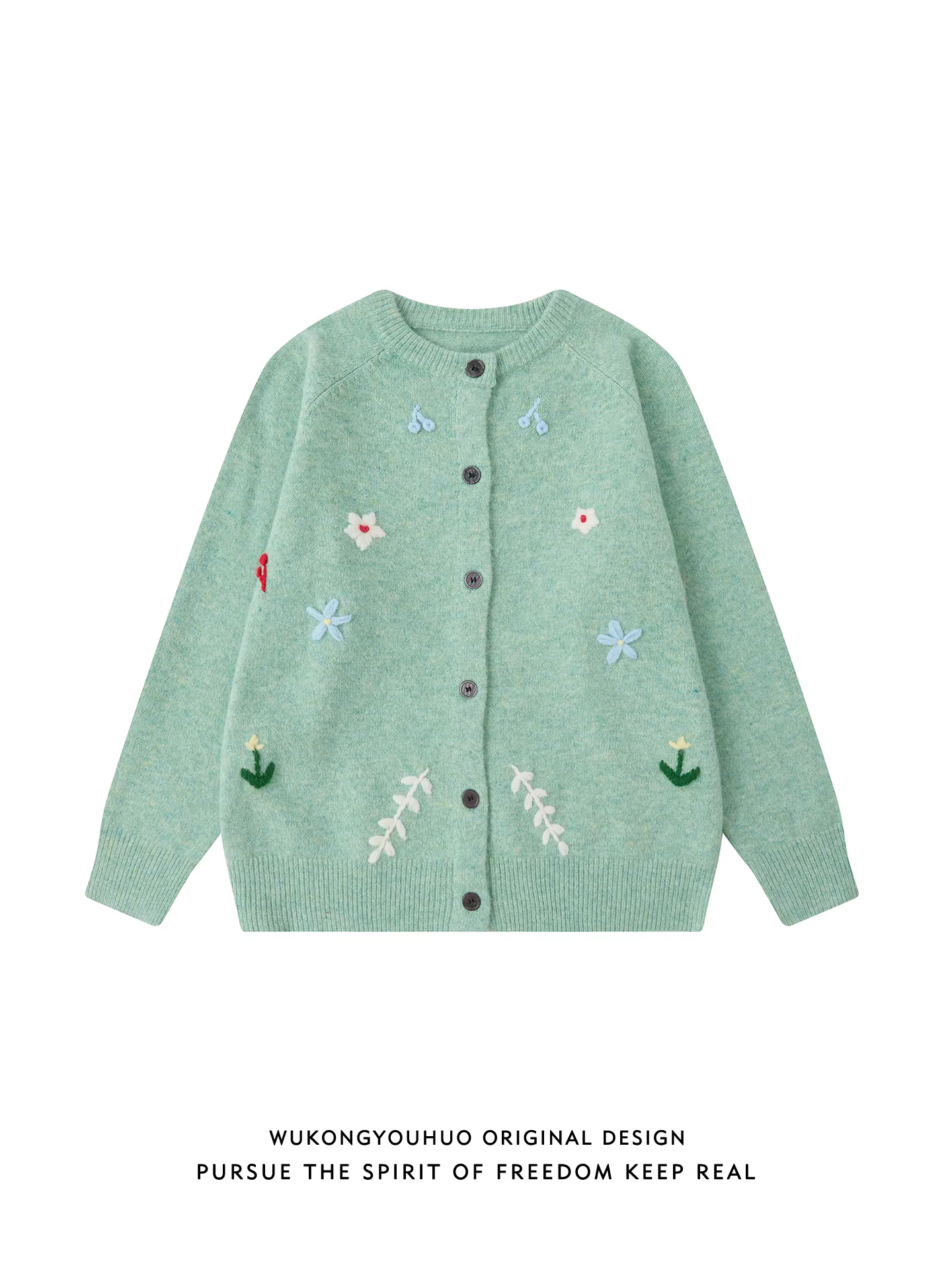 Wukong có sẵn áo len cardigan hoa văn retro thời thượng dành cho nam, chất liệu dệt kim rộng rãi và thoải mái, thích hợp cho các cặp đôi.