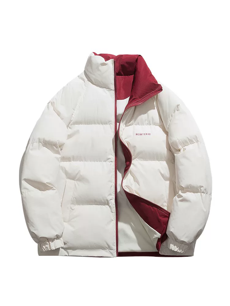 Ngộ Không có áo khoác cotton dày mùa đông mới dành cho nam, áo khoác phao đa năng ấm áp đơn giản, hợp thời trang dành cho cặp đôi.