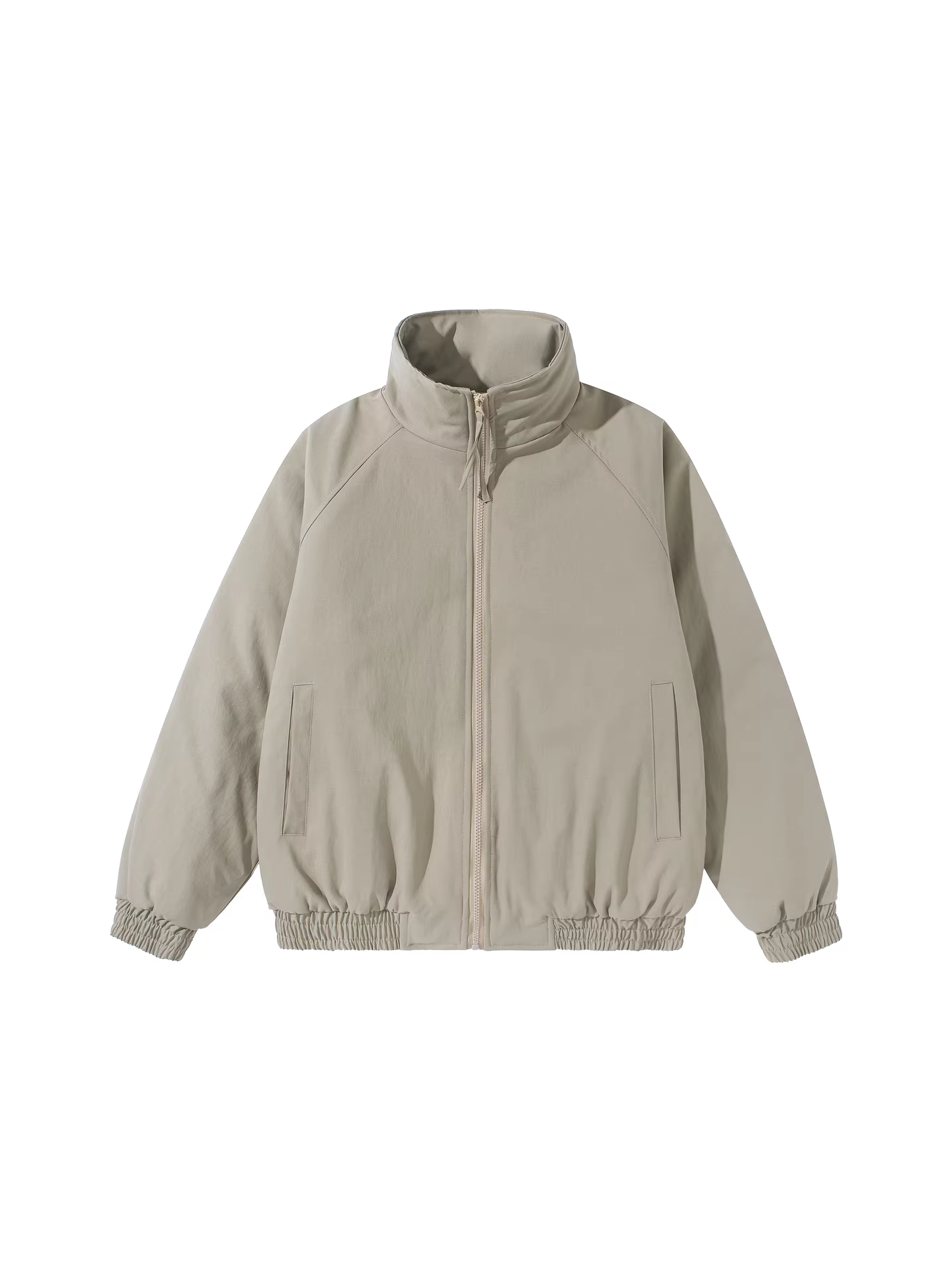 Wukong có sẵn áo khoác cotton cổ đứng dày dặn màu trơn hợp thời trang mùa đông dành cho nam và nữ, áo khoác cotton kiểu dáng rộng đa năng phong cách retro Mỹ.