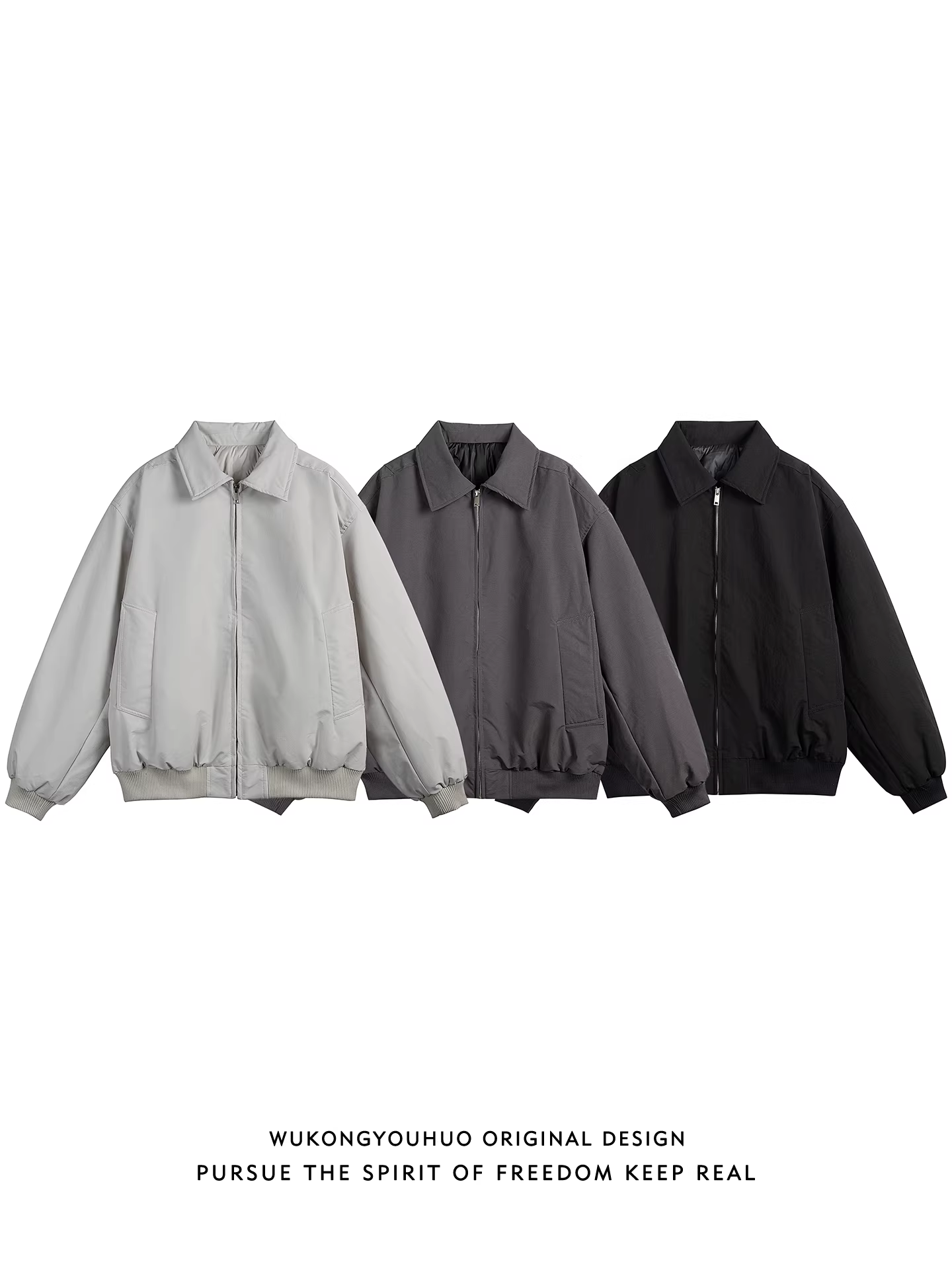 Wukong có sẵn áo khoác lông vũ nhẹ màu trắng thời thượng thương hiệu 90 dành cho nam, kiểu dáng mùa đông Mỹ, rộng rãi, chống lạnh, đa năng, áo khoác đôi.