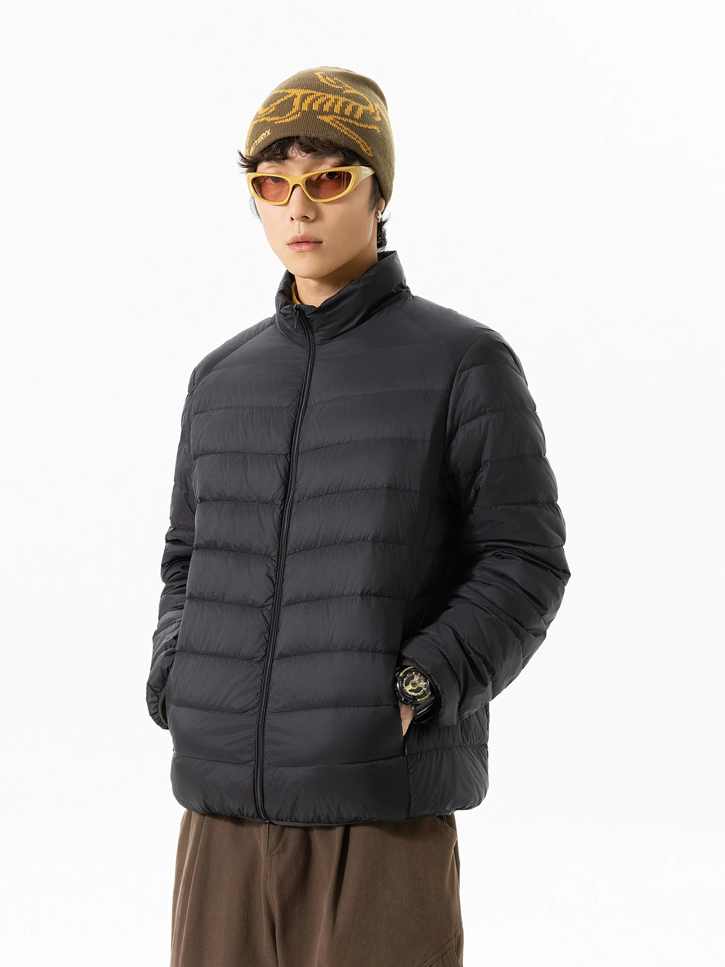 Wukong có sẵn áo khoác phao nhẹ, chất liệu gân, lông vũ trắng 90%, kiểu dáng thời thượng mùa đông dành cho nam, áo khoác giữ ấm chống lạnh phong cách retro dành cho cặp đôi.