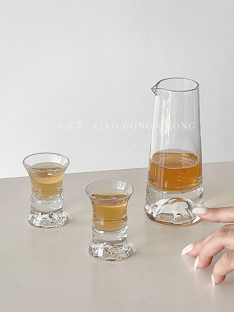 Bộ dụng cụ rót rượu Guanshan, bình rót rượu ngoại và rượu vang đỏ, bình rót rượu bằng thủy tinh dùng trong gia đình, cốc đong, bình rượu, bình đựng rượu, bộ rượu vang