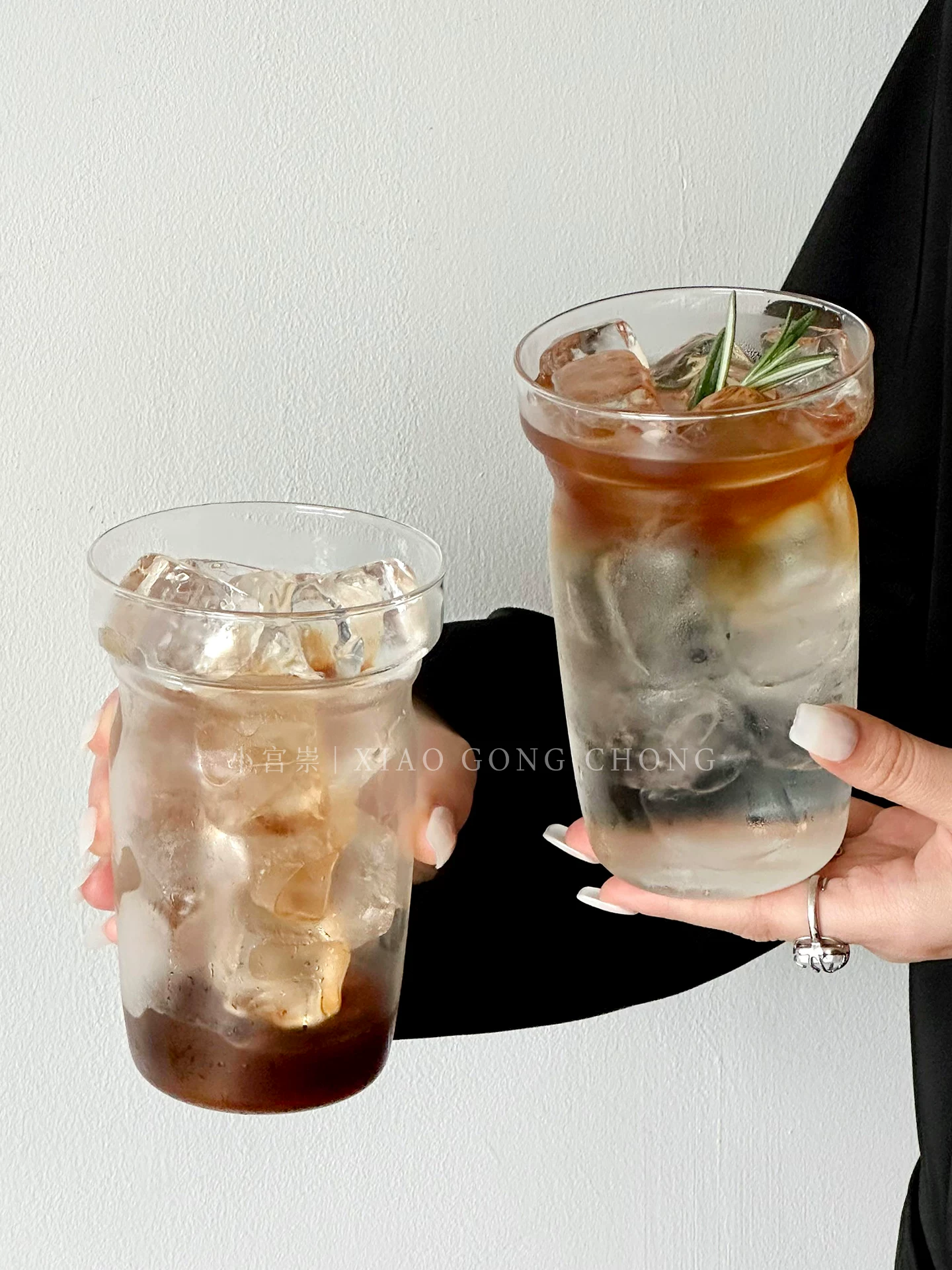 Cốc cà phê latte đá kiểu Mỹ, phong cách ins, chịu nhiệt độ cao, cốc uống nước gia đình, cốc uống nước lạnh, cốc nước trái cây, cốc sữa ăn sáng.