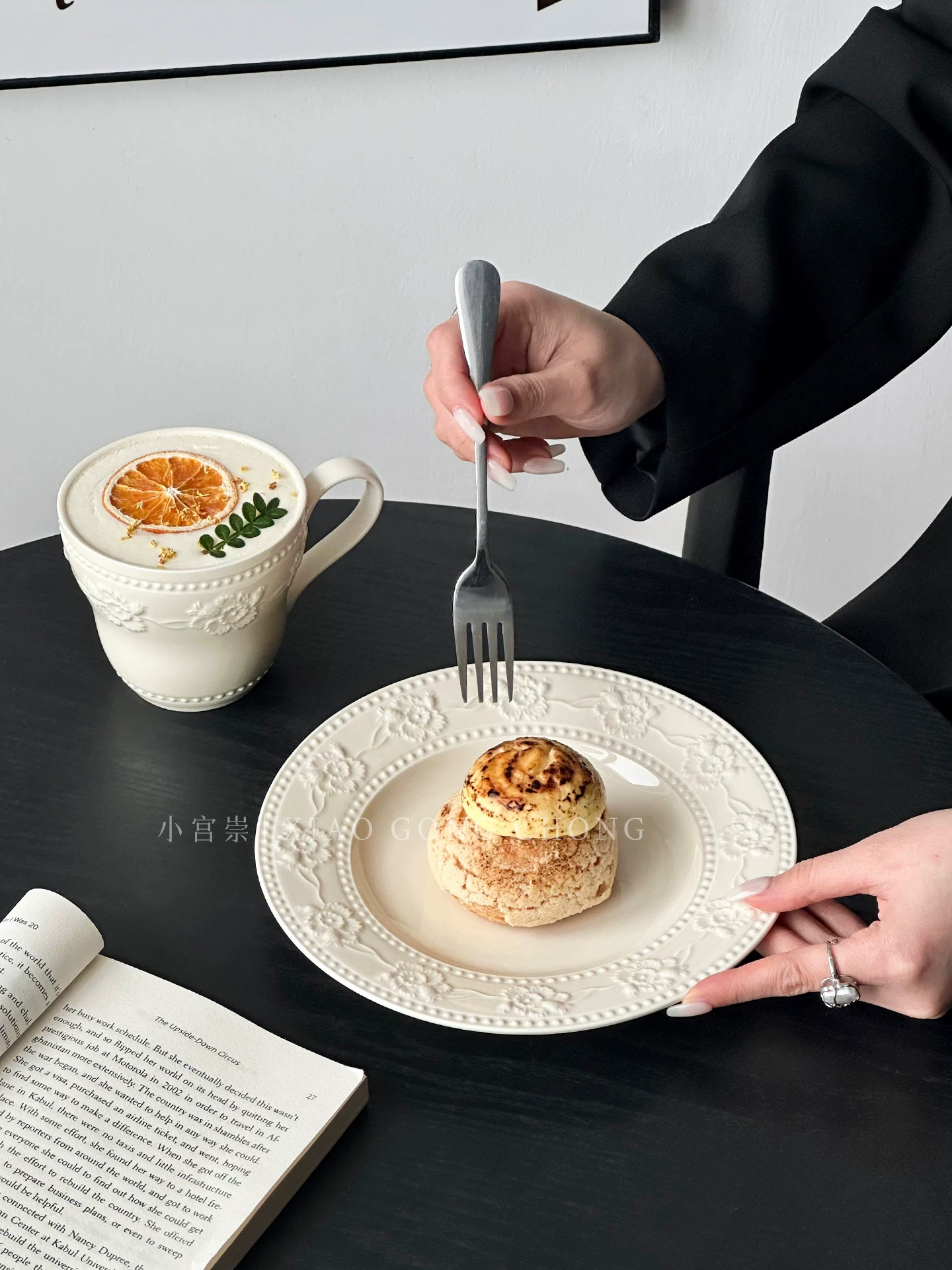 Đĩa tráng miệng kiểu Pháp, đồ dùng bằng gốm sứ cao cấp, đĩa bánh trà chiều tinh tế theo phong cách Instagram, đĩa mì kiểu Tây