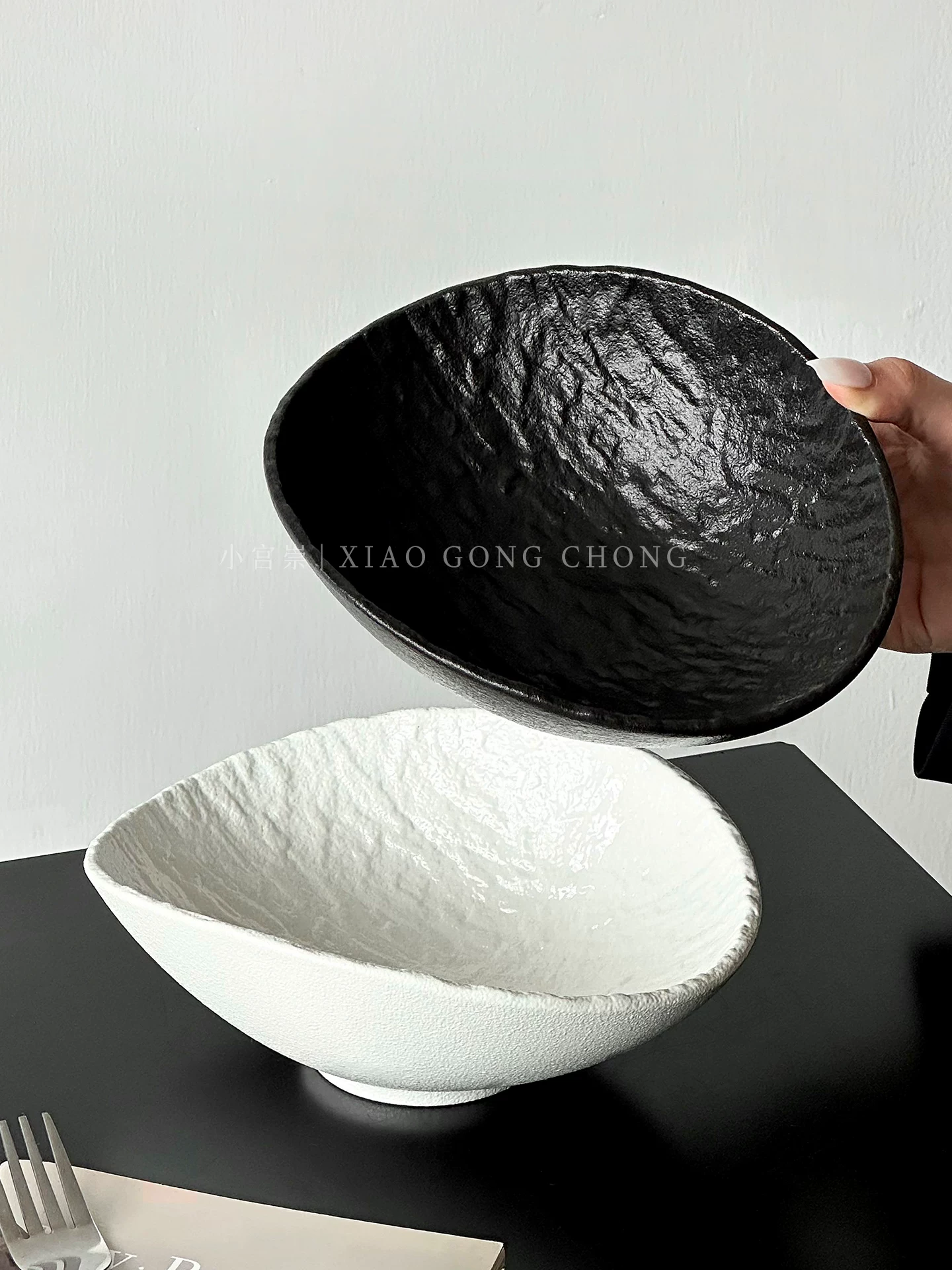 Bát salad, bát ăn sáng, đĩa steak cao cấp, đĩa mì kiểu Tây, bộ đồ ăn kiểu Tây, đĩa sâu lòng, họa tiết thông độc đáo và phong cách.