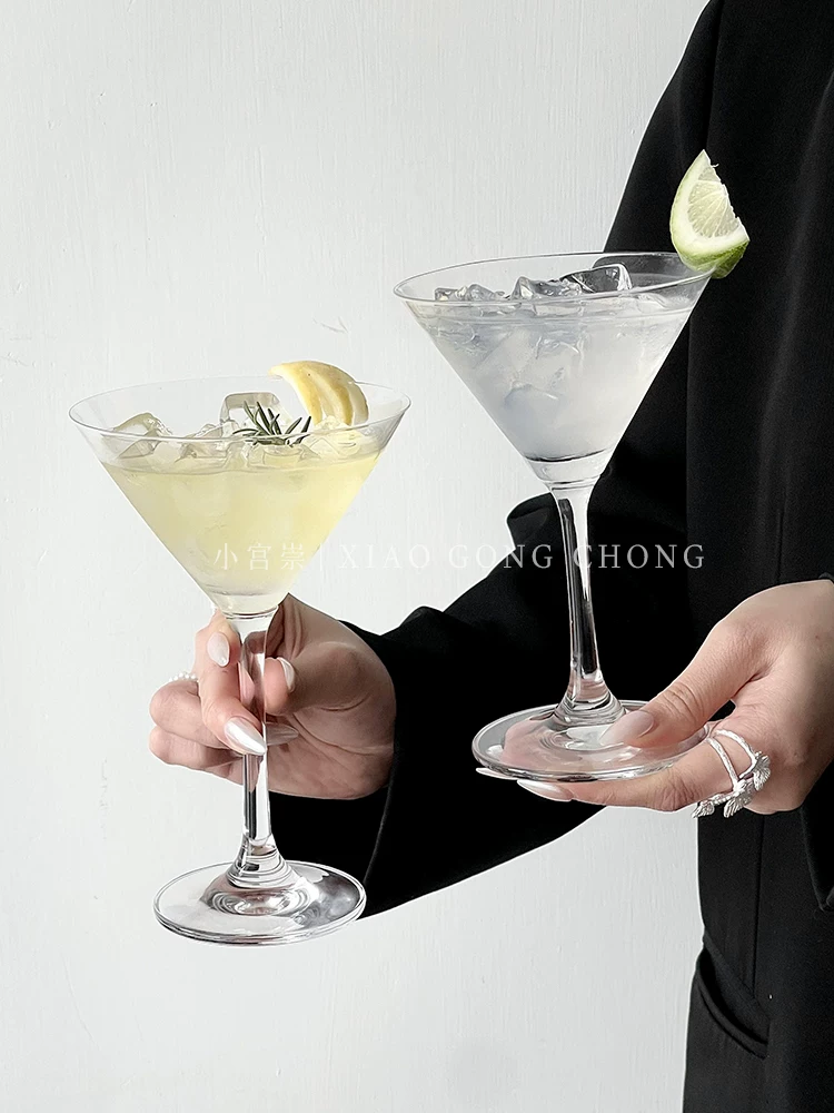 Ly cocktail thủy tinh sáng tạo, ly martini cá nhân hóa, ly uống nước lạnh, ly rượu, ly sâm banh, ly nước ép