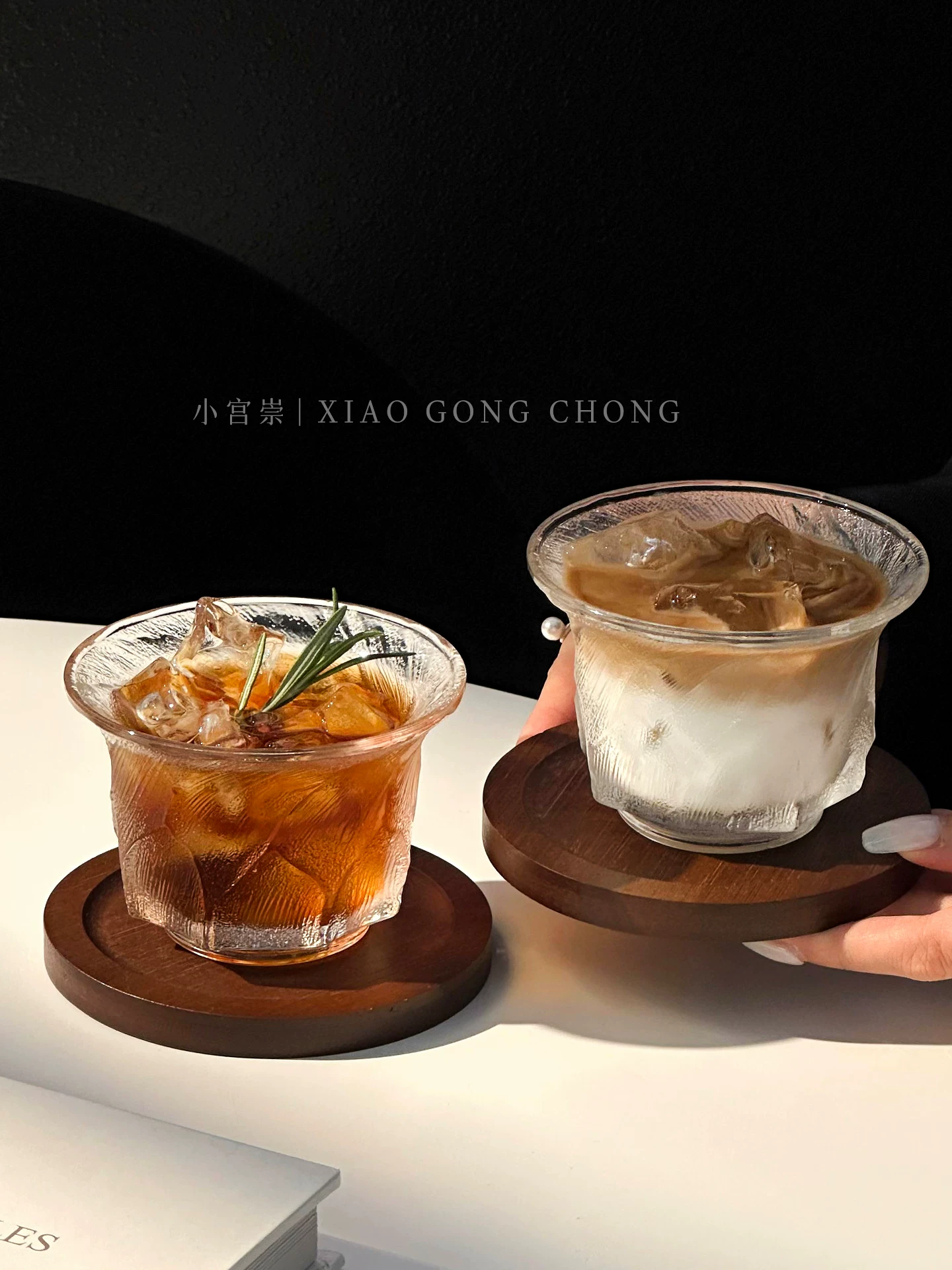 Ly cà phê đá kiểu cổ điển, ly đá cao cấp, ly latte đá Mỹ, ly uống nước lạnh gia dụng, ly nước ép