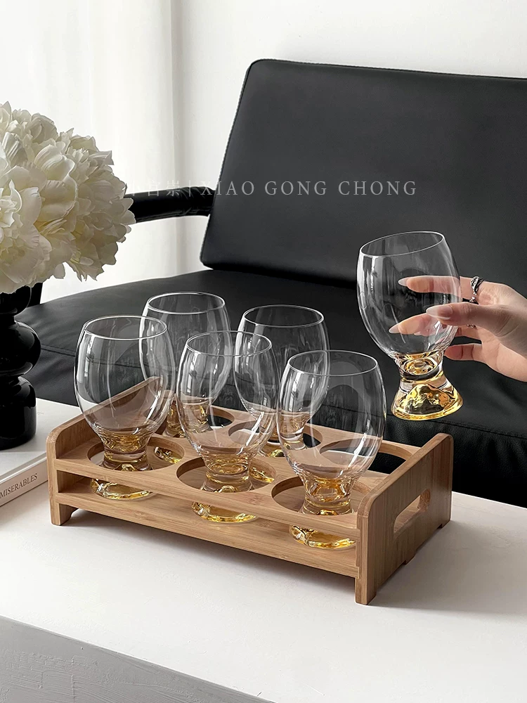 Ly bia Jinshan sáng tạo, ly bia lúa mạch thủ công cao cấp, sang trọng nhẹ nhàng, ly nước ép gia đình dung tích lớn, ly uống nước lạnh