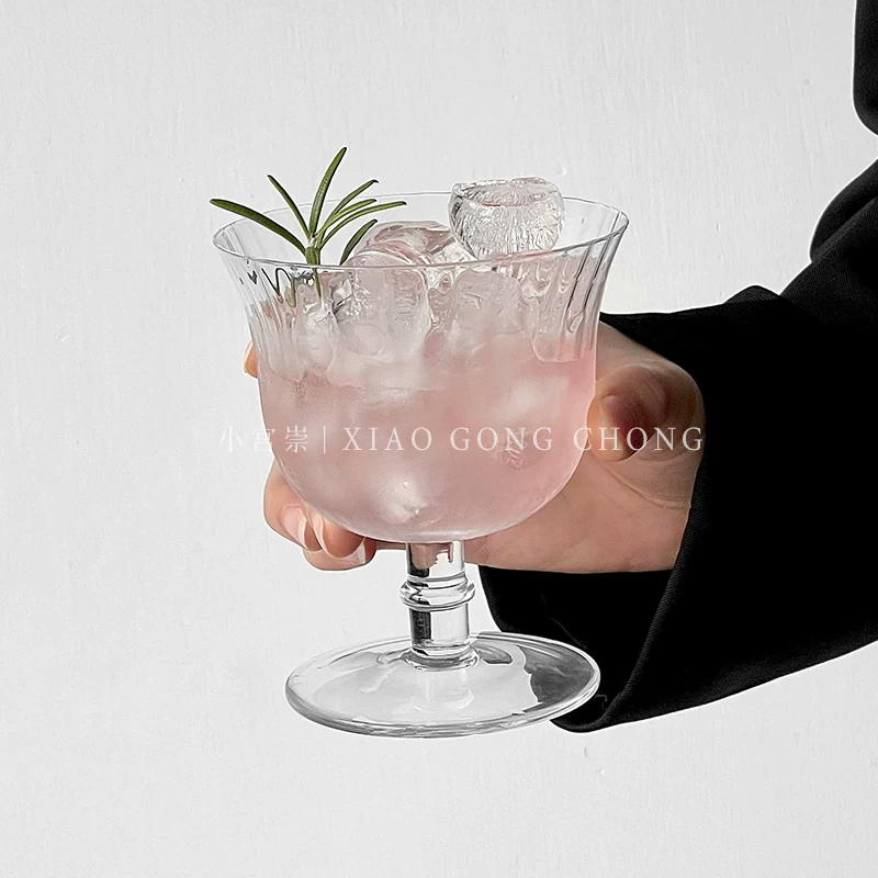 Ly thủy tinh sọc dọc, ly cocktail, ly nước ép, ly uống đồ uống đặc biệt, ly bar, ly nước uống lạnh, ly rượu sâm banh