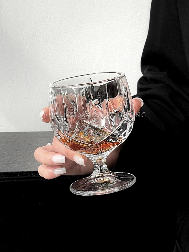 Ly thủy tinh độc đáo lấy cảm hứng từ thiết kế INS, ly rượu whisky cổ điển Pháp, cốc thẩm mỹ cao cấp dành cho nữ, ly uống rượu hơi say sướng.