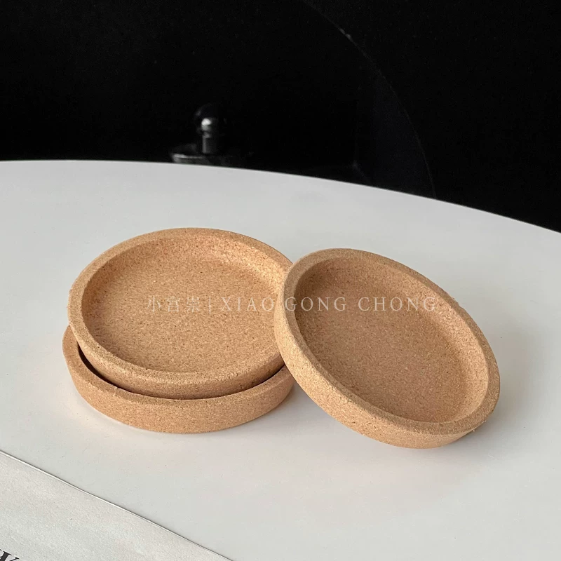 Đế lót ly kiểu Hàn Quốc, đế lót ly tròn cổ điển cách nhiệt cho gia đình, đế lót ly thủy tinh, đế lót ly cà phê ba chiều chống nóng