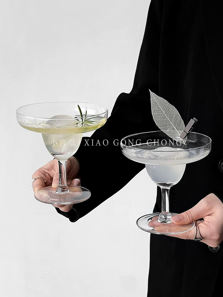 Ly cocktail pha lê phong cách sáng tạo độc đáo, ly margarita, ly sâm panh đơn giản, ly rượu vang có ga