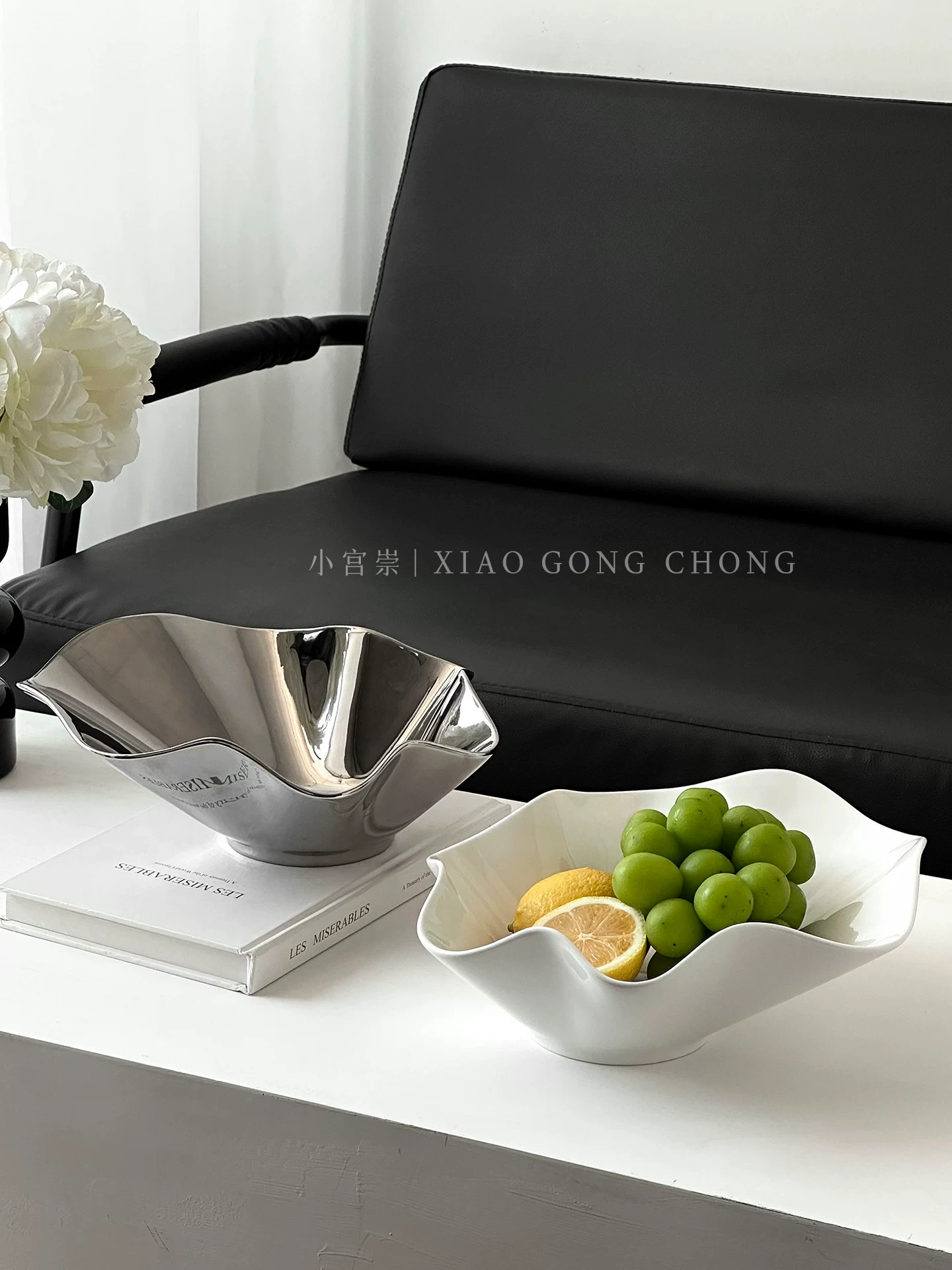 Đĩa trái cây cao cấp sang trọng dùng trong nhà, đĩa trưng bày kẹo và đồ ăn nhẹ, quà tân gia, đĩa trái cây khô tinh tế có giá trị cao.