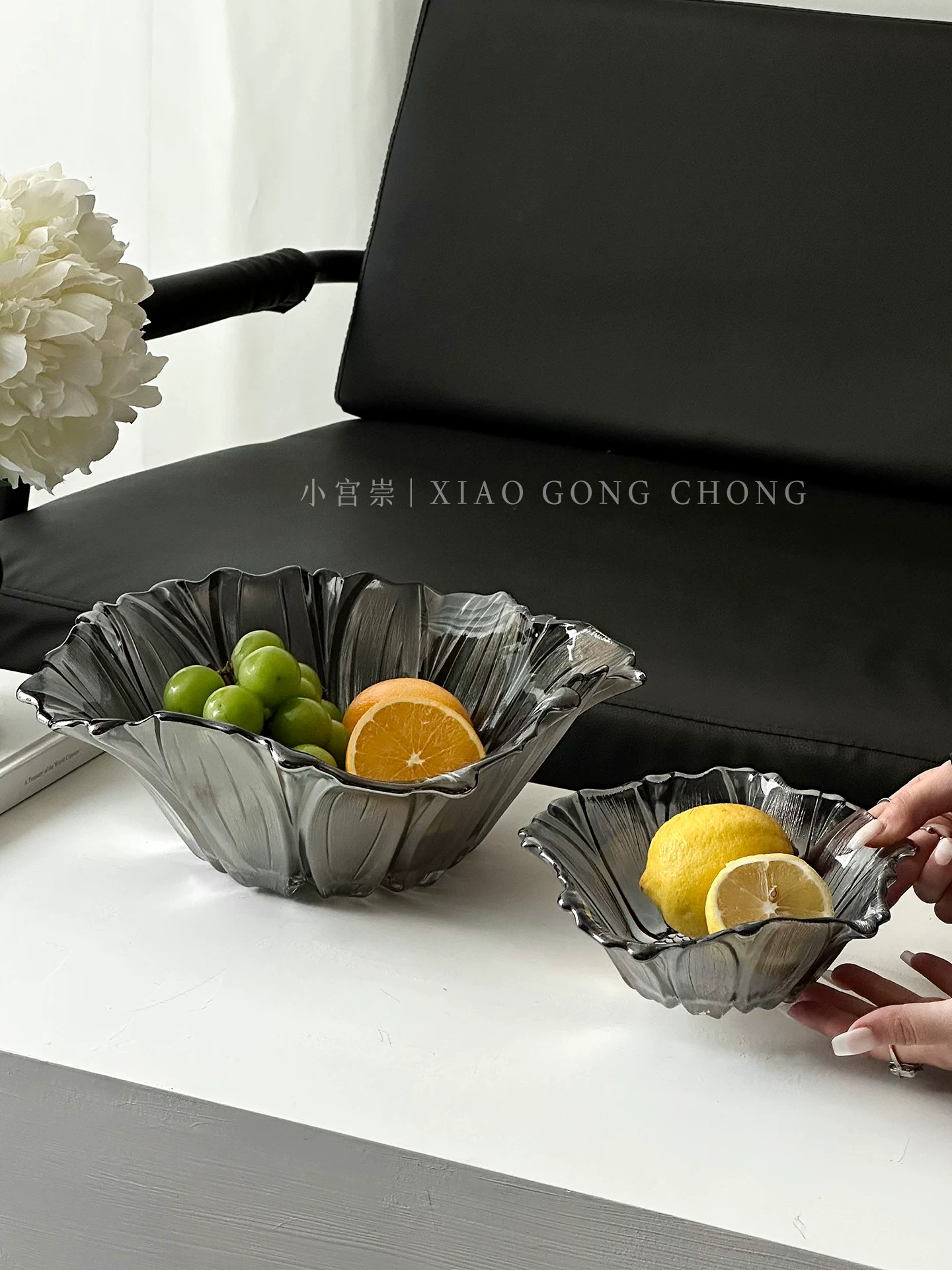 Đĩa trái cây thủy tinh cao cấp, sang trọng, dùng trong phòng khách, bàn trà, khay đựng trái cây tinh tế, đĩa đựng đồ ăn nhẹ pha lê cao cấp, đĩa đựng kẹo.