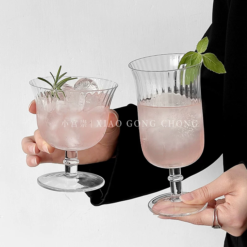 Ly thủy tinh sọc dọc, ly cocktail, ly nước ép, ly uống đồ uống đặc biệt, ly bar, ly nước uống lạnh, ly rượu sâm banh