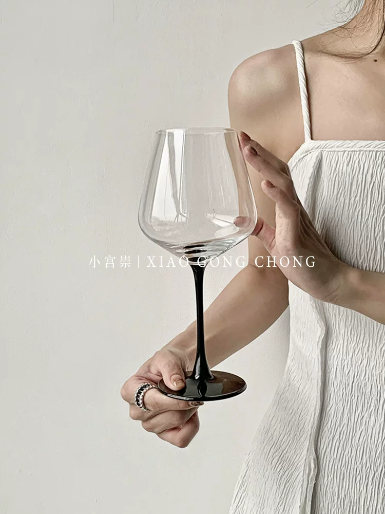 Ly rượu vang màu đỏ tía phong cách châu Âu, ly rượu cổ điển cao cấp, cốc thủy tinh, ly rượu vang, ly rượu sâm banh