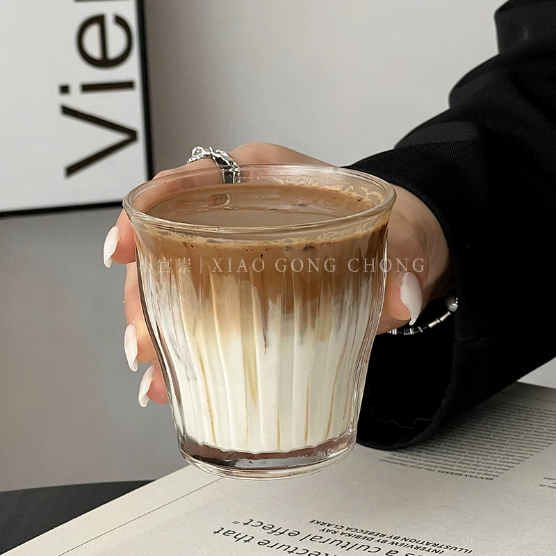 Cốc espresso bẩn, cốc thủy tinh trắng kiểu Úc, cốc espresso latte kiểu Mỹ cổ điển, cốc nước ép, cốc latte art
