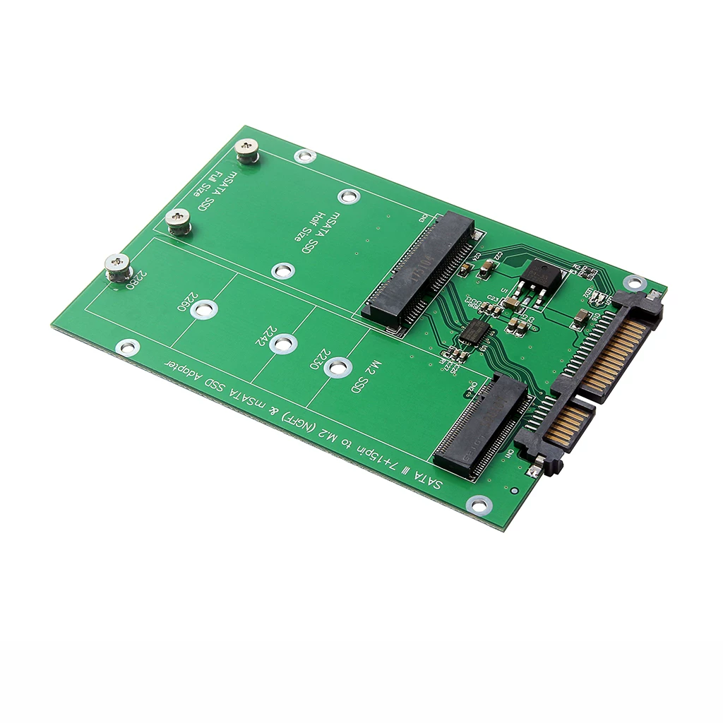 Miễn phí vận chuyển trên toàn quốc M.2 SSD MSATA SSD sang SATA3 laptop MSATA ổ cứng thể rắn adapter card