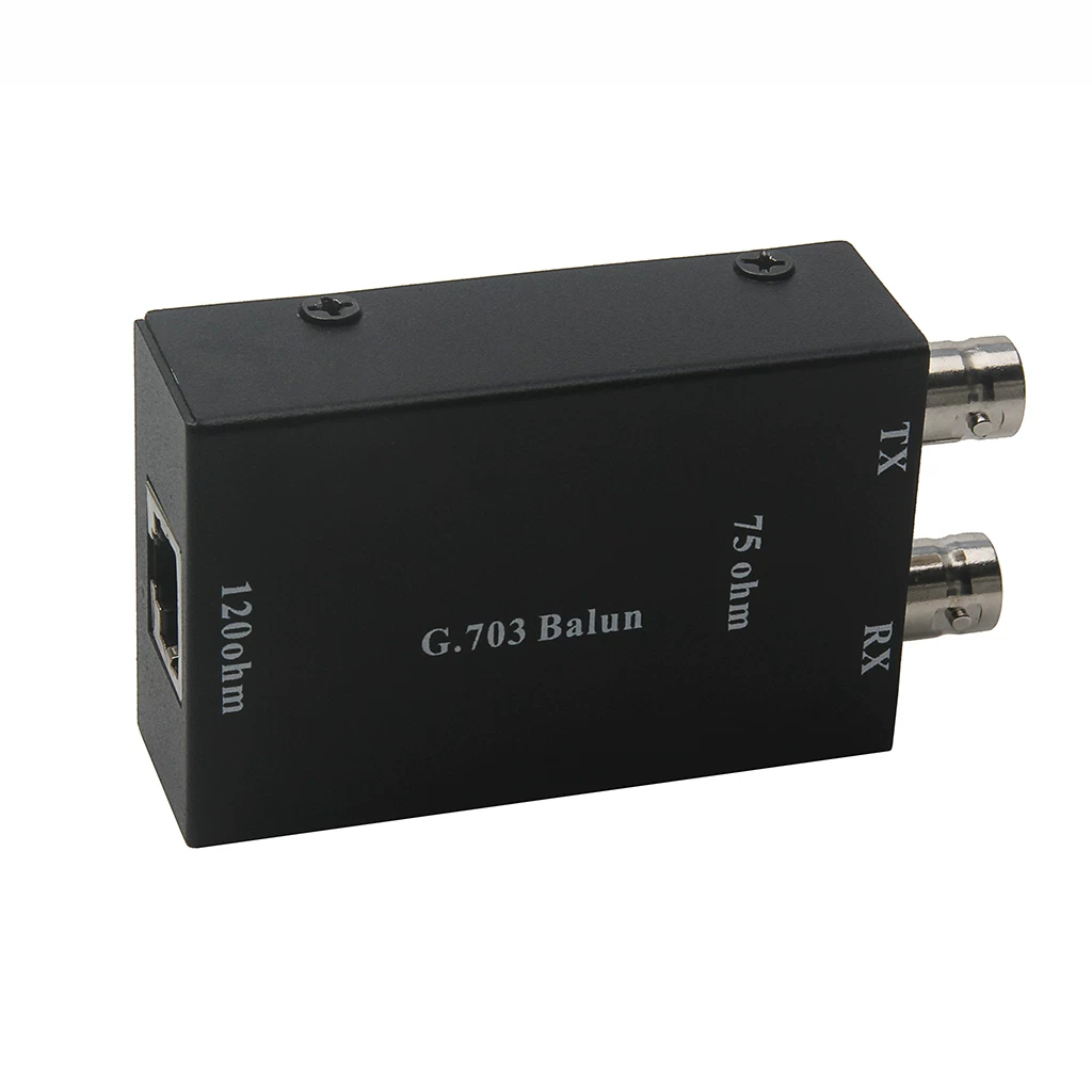 Bộ chuyển đổi BNC sang RJ45 Bộ chuyển đổi E1 cân bằng thành không cân bằng trở kháng 75 ohm đến 120 ohm G703 đồng trục