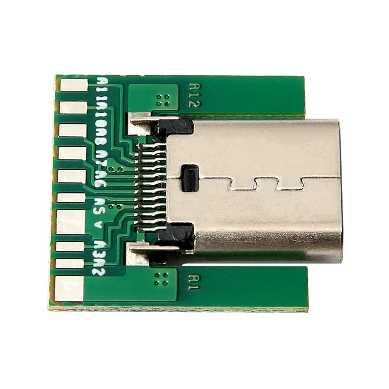 Đầu nối USB-C cái có bảng mạch USB3.1 TYPE-C loại hàn gắn bề mặt, đầu cắm gắn trên mạch PCB, kết nối bảng mạch tự chế, bảng thử nghiệm