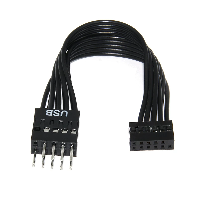 Thích hợp cho bo mạch chủ Lenovo Yangtian Cáp chuyển đổi USB 11 chân sang 9 chân tiêu chuẩn Lenovo nhỏ 12P sang khung máy USB2.0