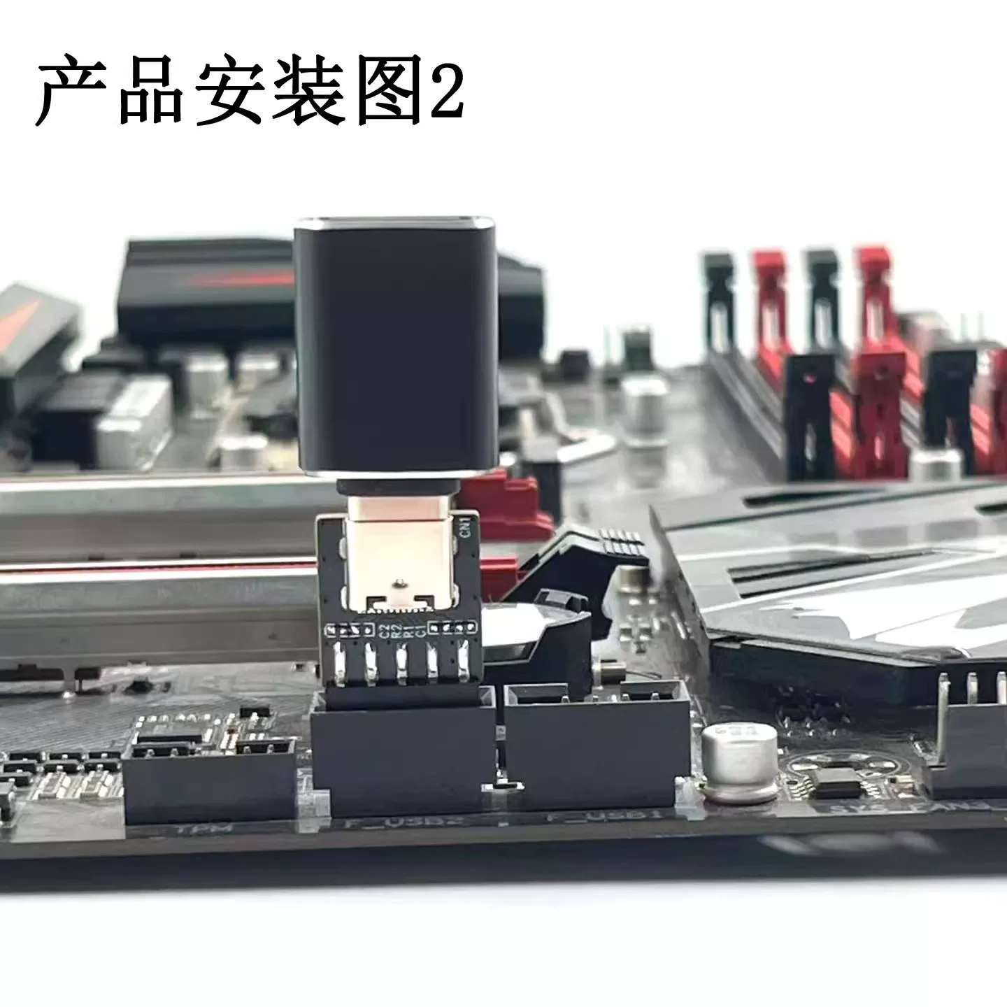 Bo mạch chủ USB2.0 9PIN đầu đực sang TYPE-C đầu cái, khung chuyển đổi ổ cắm TYPE-C, bộ chuyển đổi 9 chân